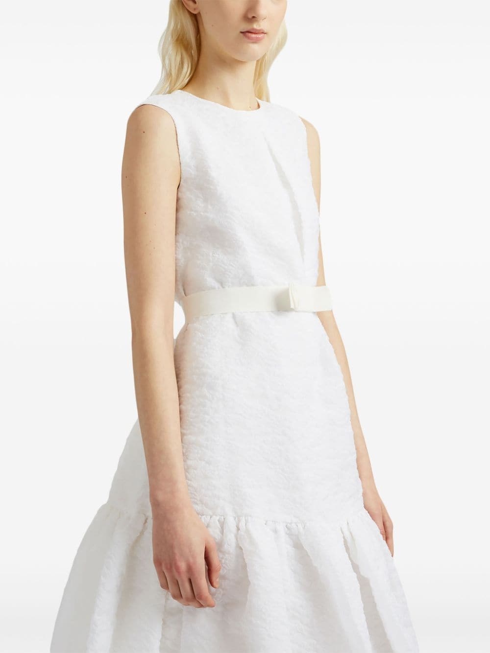 Maple organza-cloque belted dress - 3