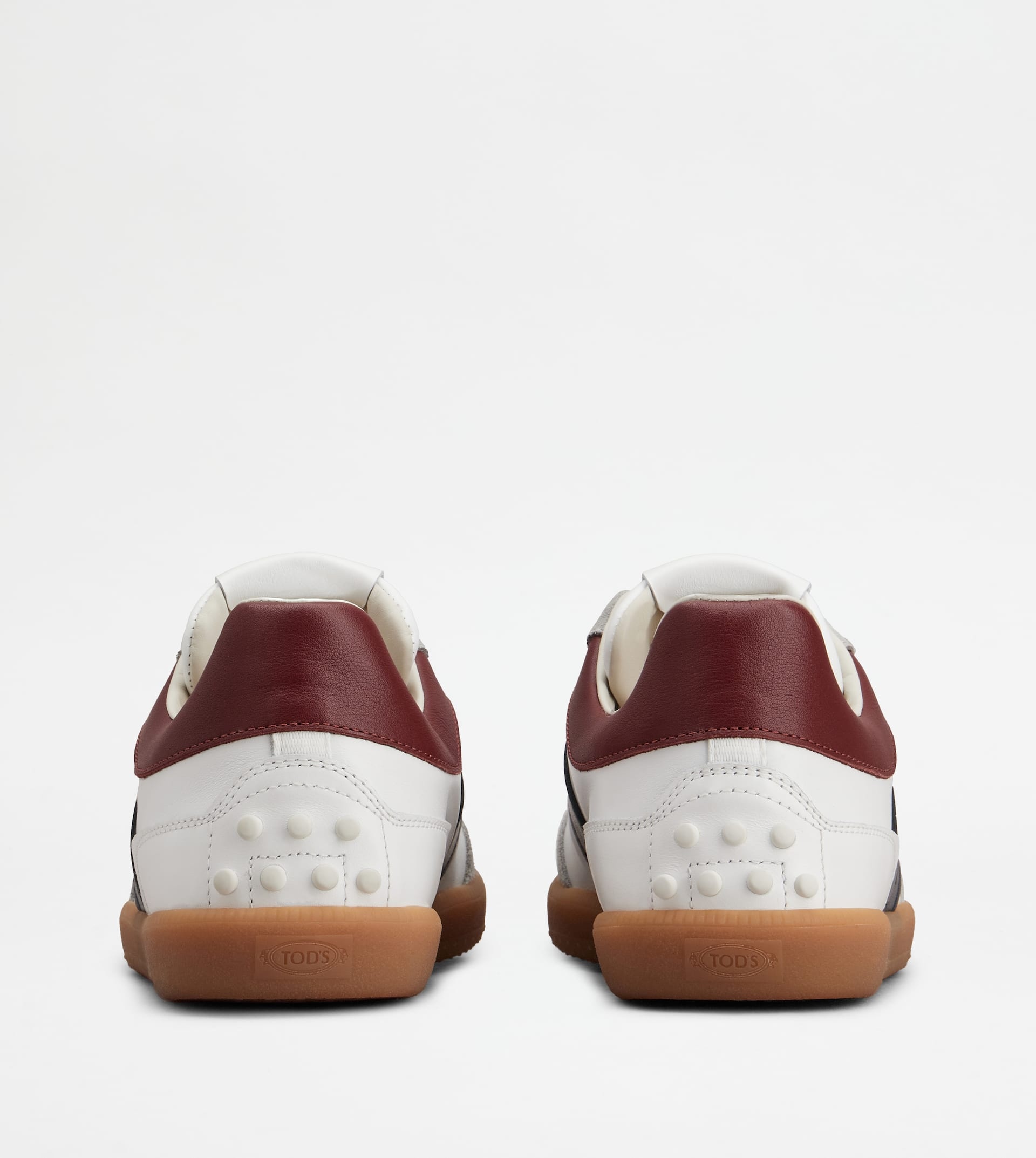 TOD'S TABS SNEAKERS IN SUEDE - WHITE, BLUE, BURGUNDY - 3