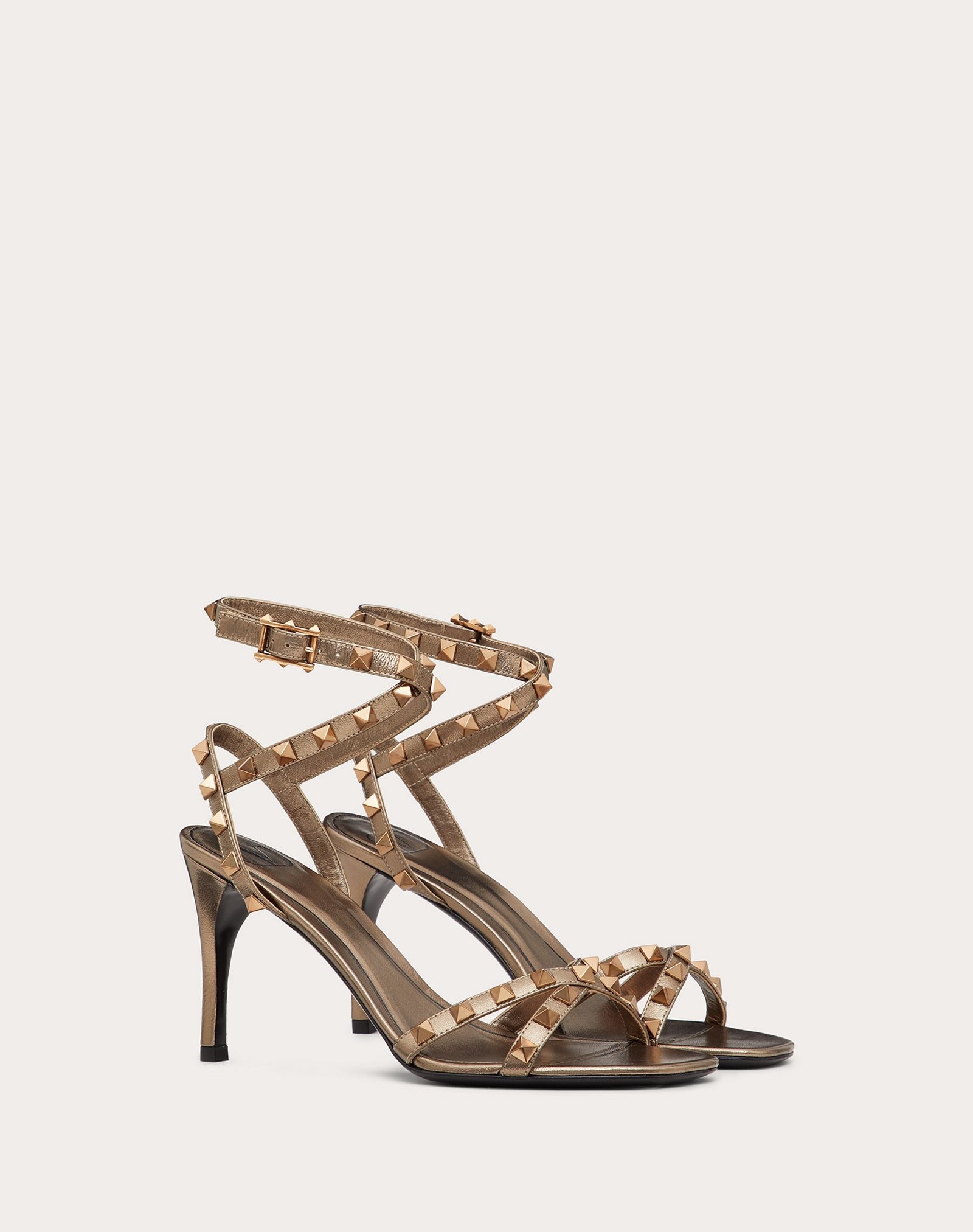 Rockstud Flair Laminated Nappa Sandal 85 mm - 2