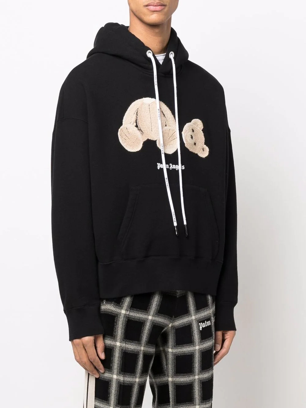 Bear-motif hoodie - 3