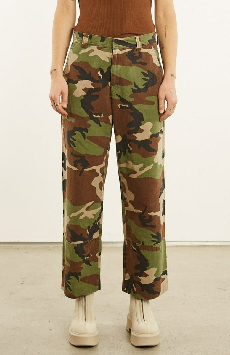 CAMOUFLAGE SLASH POCKET TROUSERS - 3