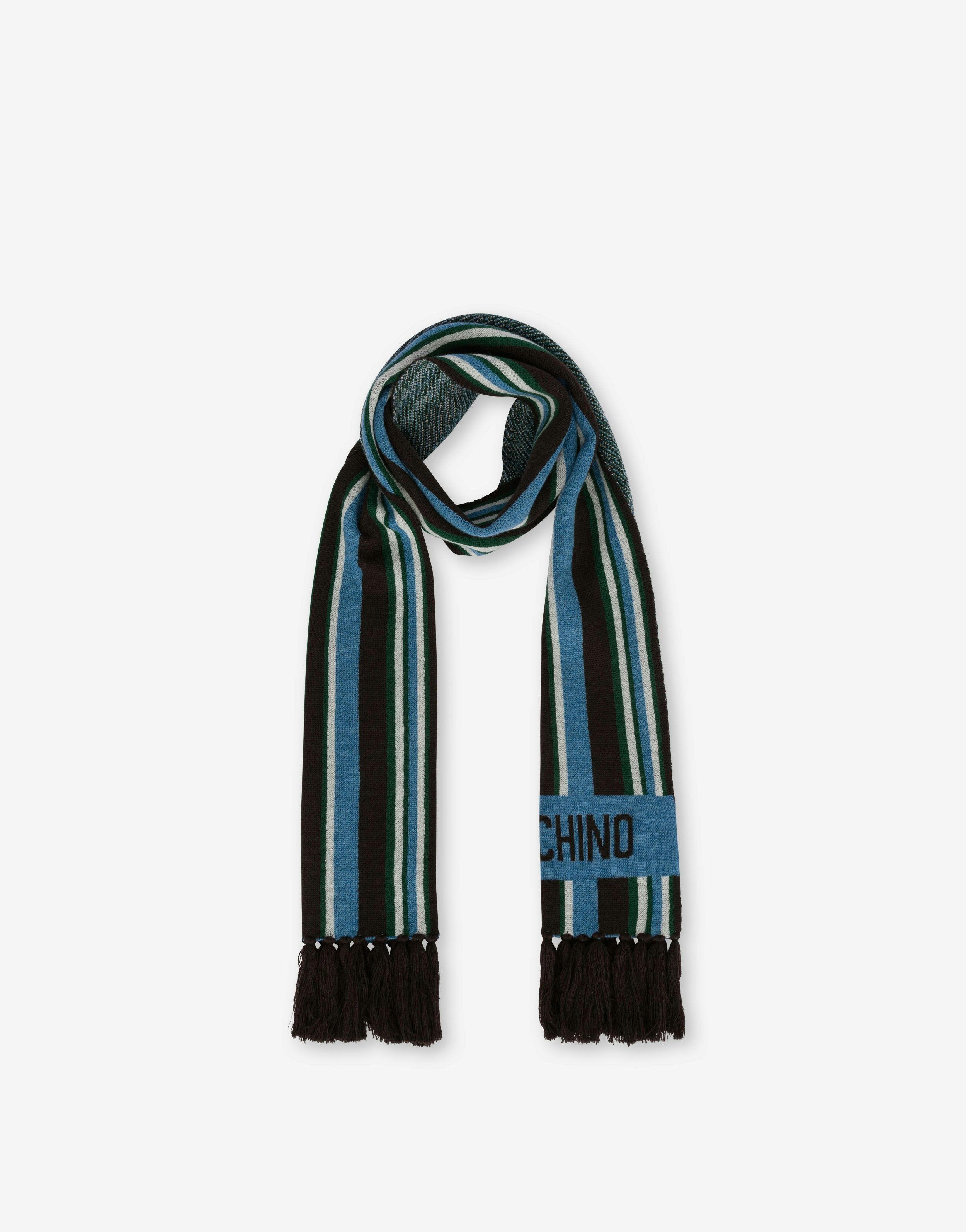 MULTI STRIPES WOOL SCARF - 2