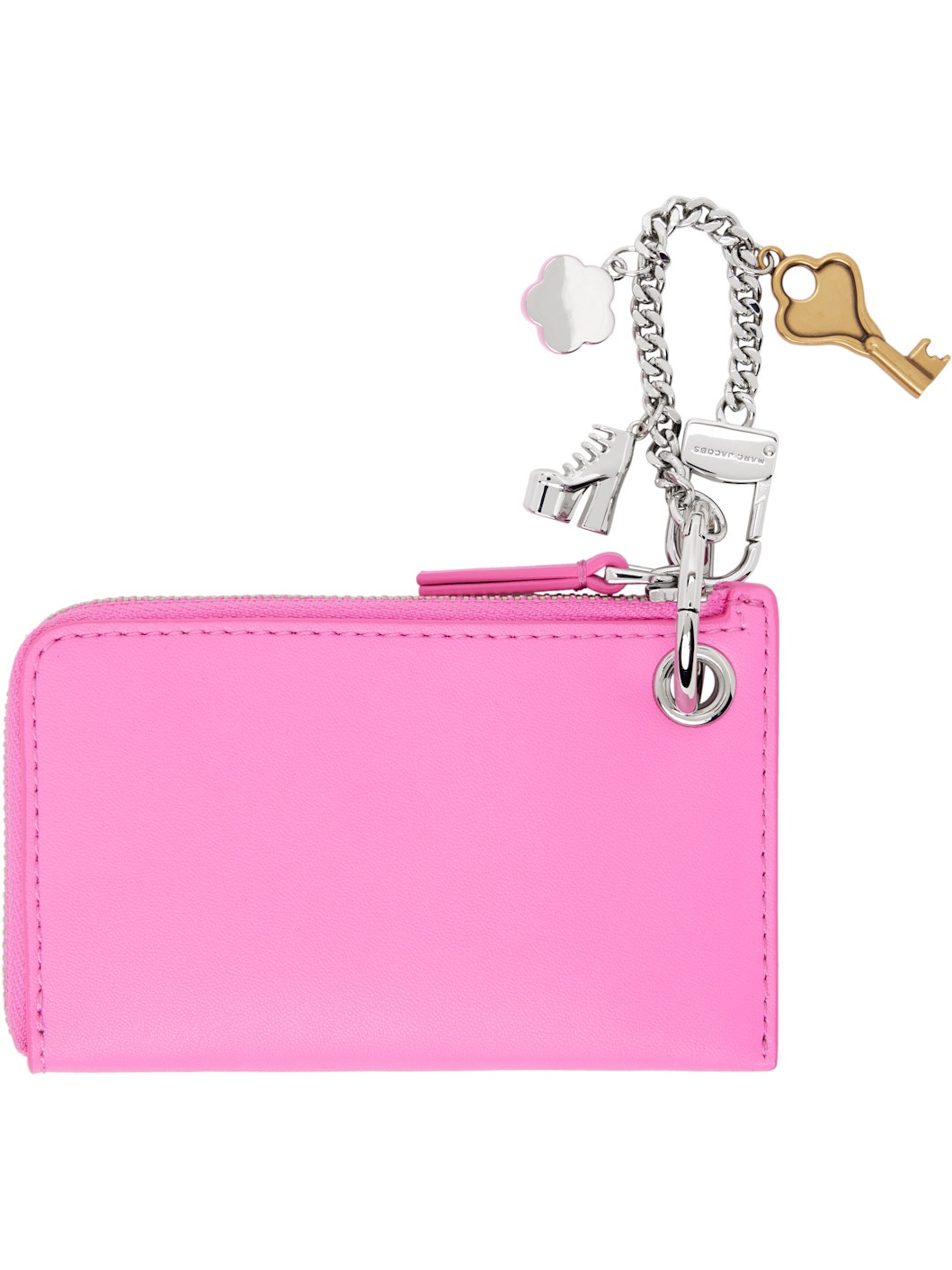 Pink 'The Top Zip Charm Wallet' Coin Pouch - 2