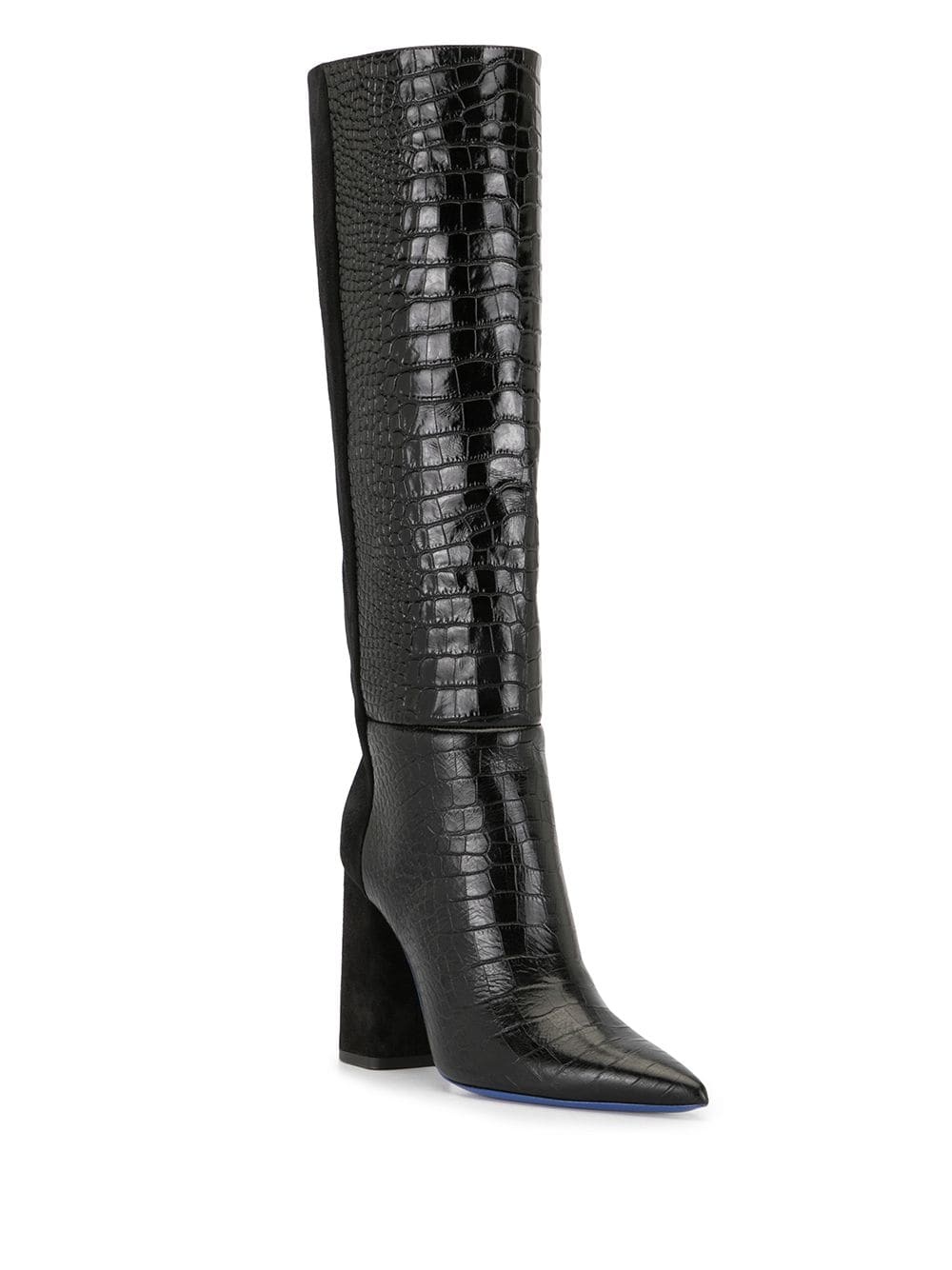 block heel knee-high boots - 2