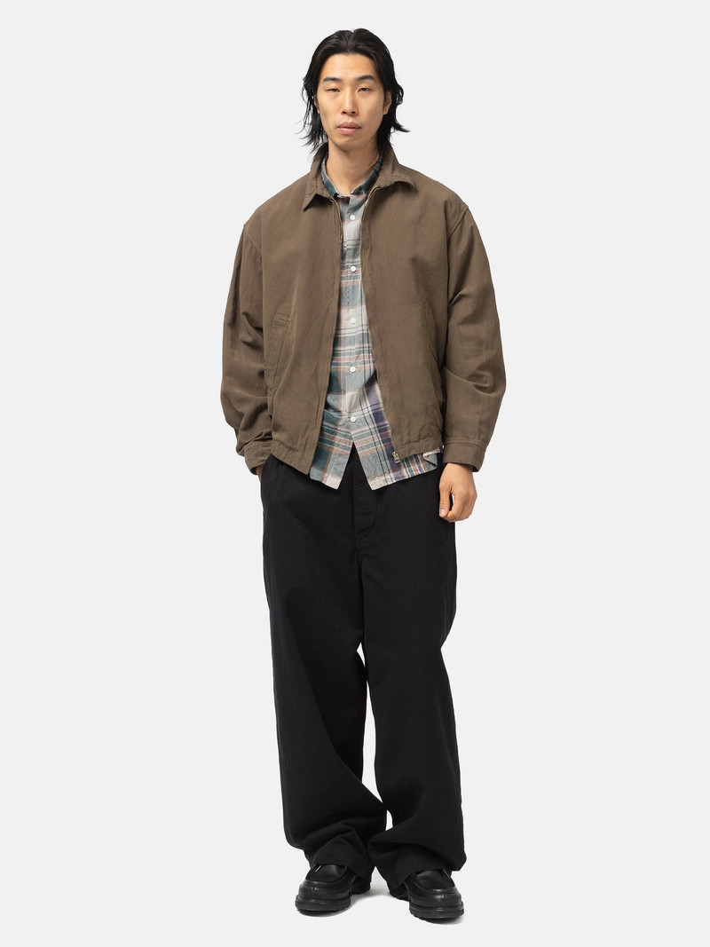 KAPTAIN SUNSHINE Cotton Drill Wide Pants Black outlook