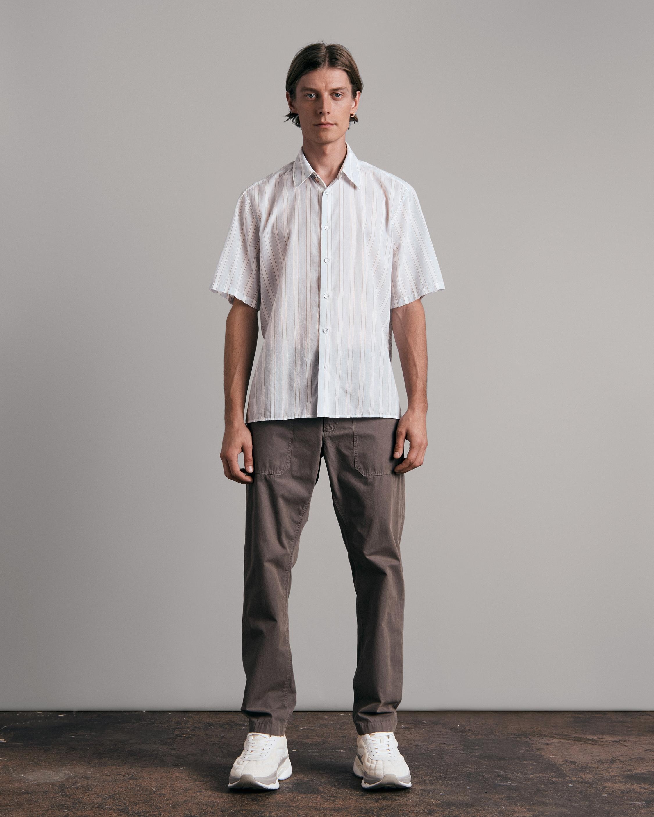 Dalton Stripe Cotton Shirt
Classic Fit Button Down Shirt - 3