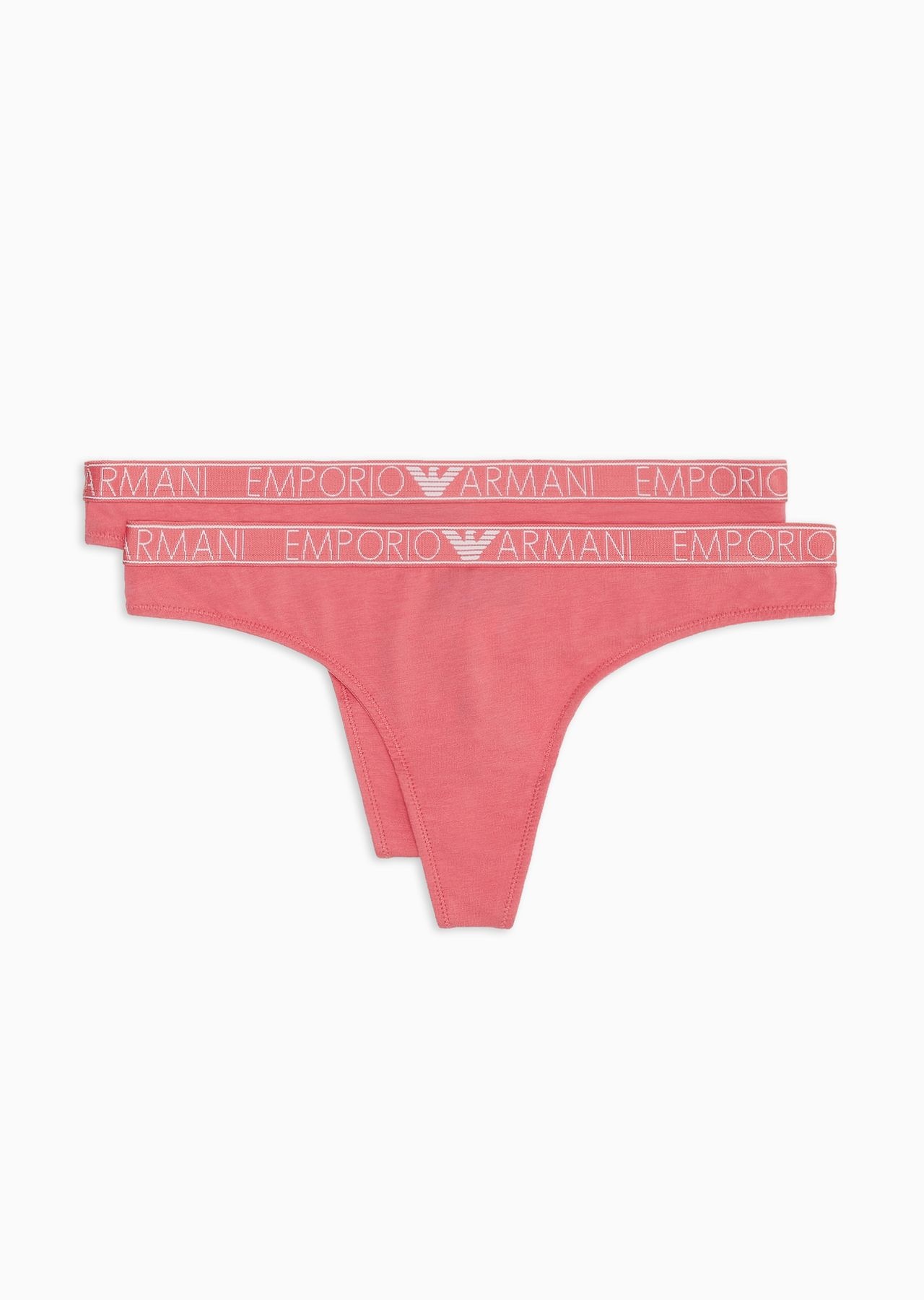 ASV two-pack of organic-cotton thongs with logo studs - 1