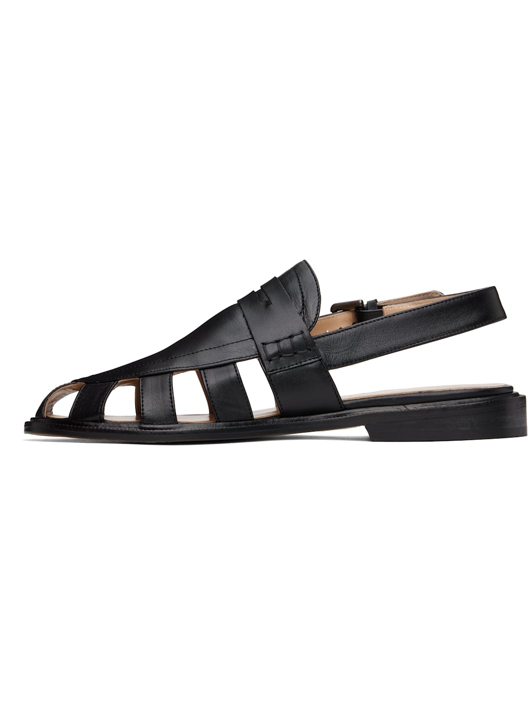 Black Slingback Loafers - 3