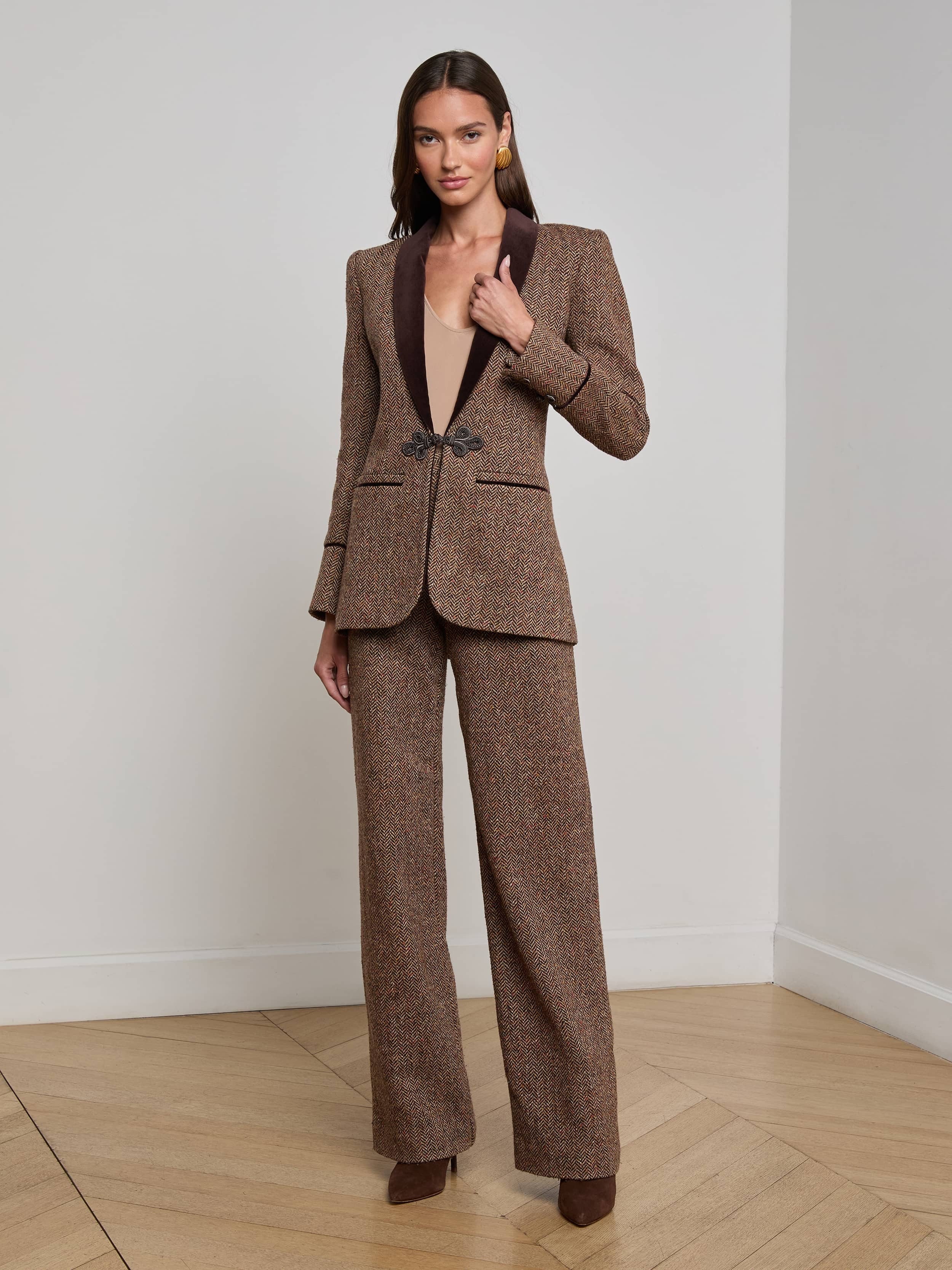 Gable Herringbone Blazer - 4
