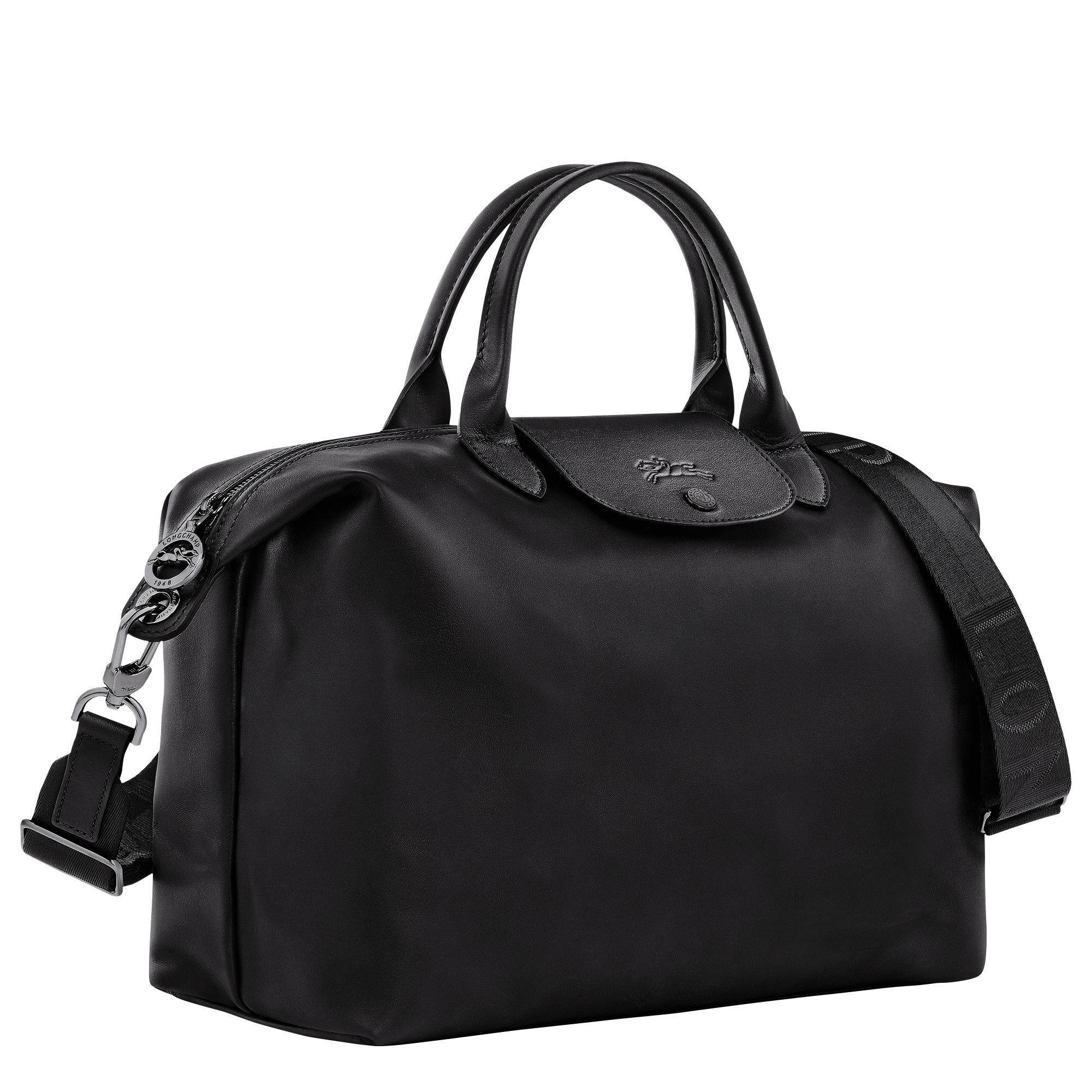 Le Pliage Xtra L Handbag Black - Leather - 3