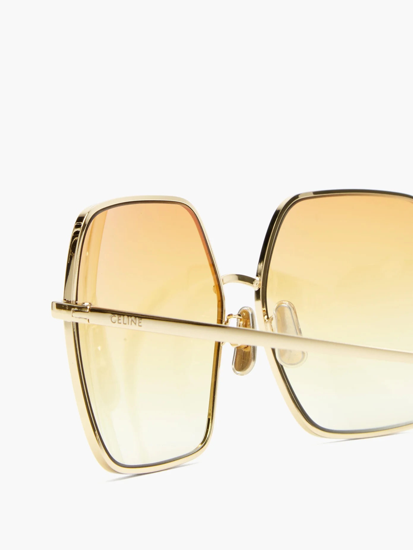 Oversized square metal sunglasses - 6