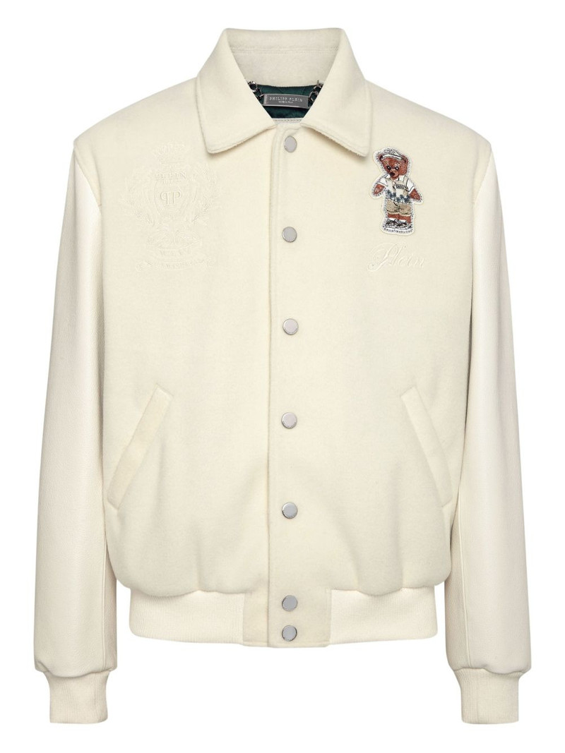 bear-embroidered jacket 1