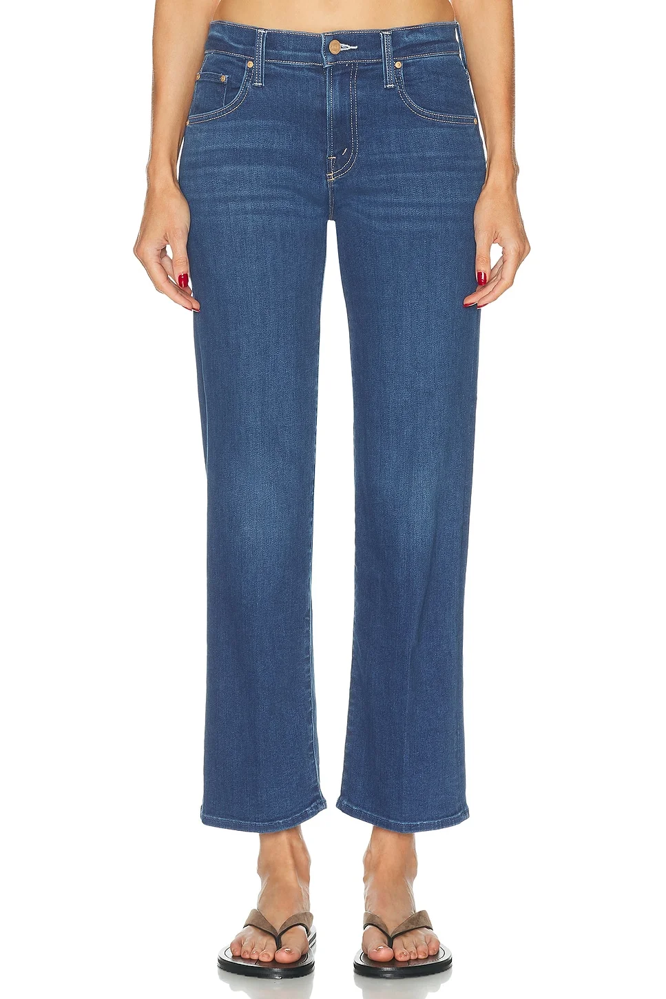 The Mid Rise Rambler Zip Flood Jeans - 1