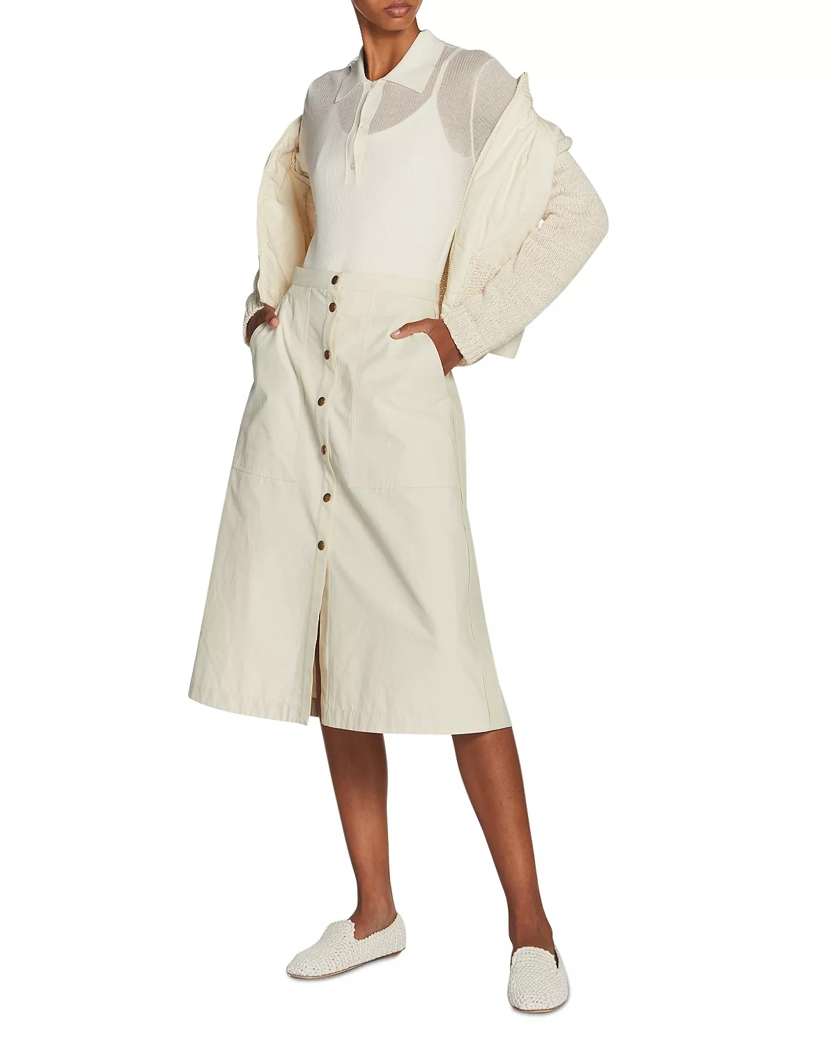 Mixed Media Coat - 4