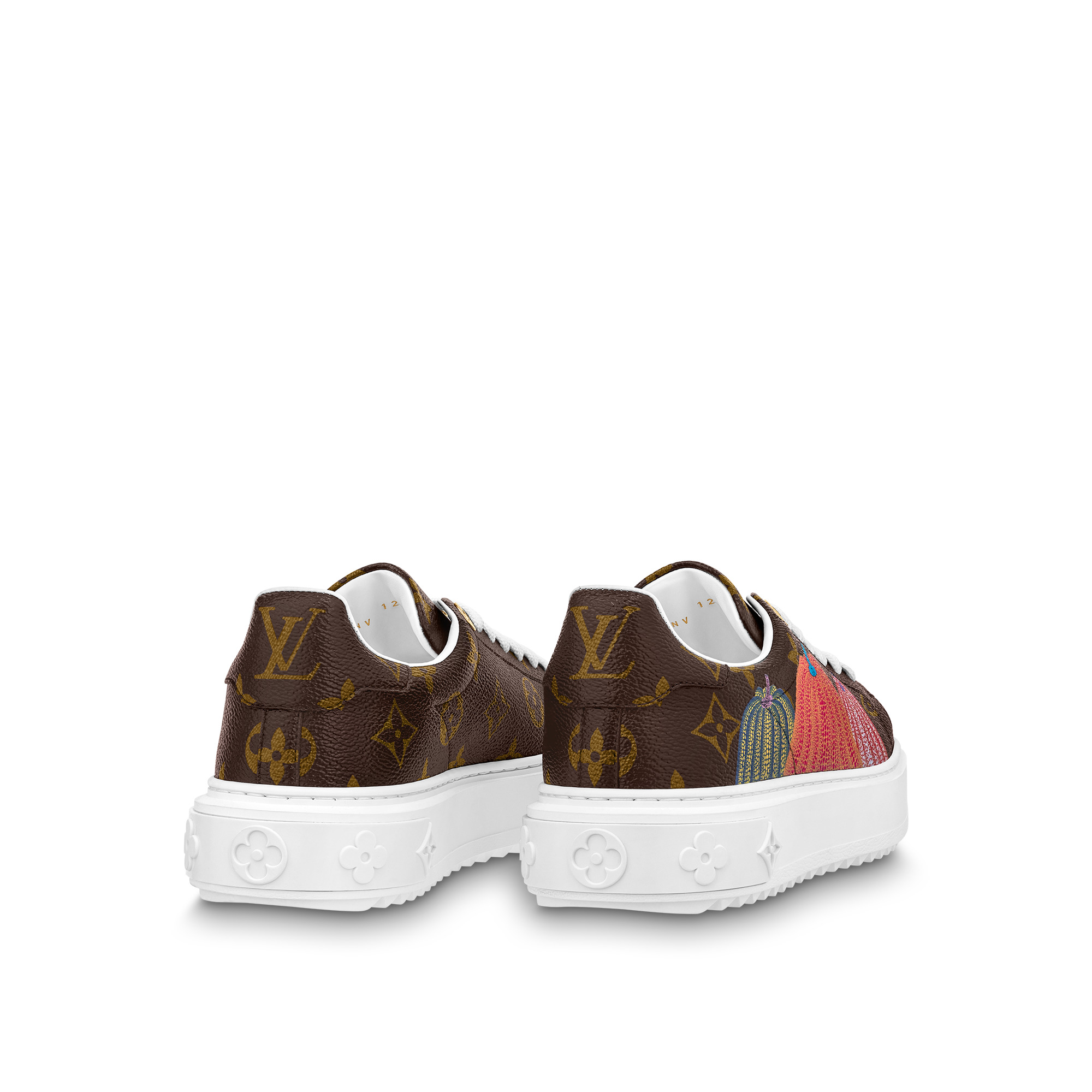 LOUIS VUITTON monogram Canvas Time Out sneakers 36 Made in Italy Cacao  brown