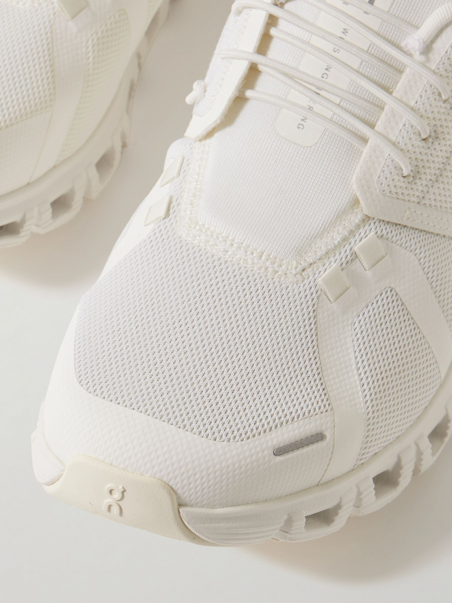 Cloud 6 Rubber-Trimmed Mesh Slip-On Sneakers White - 5