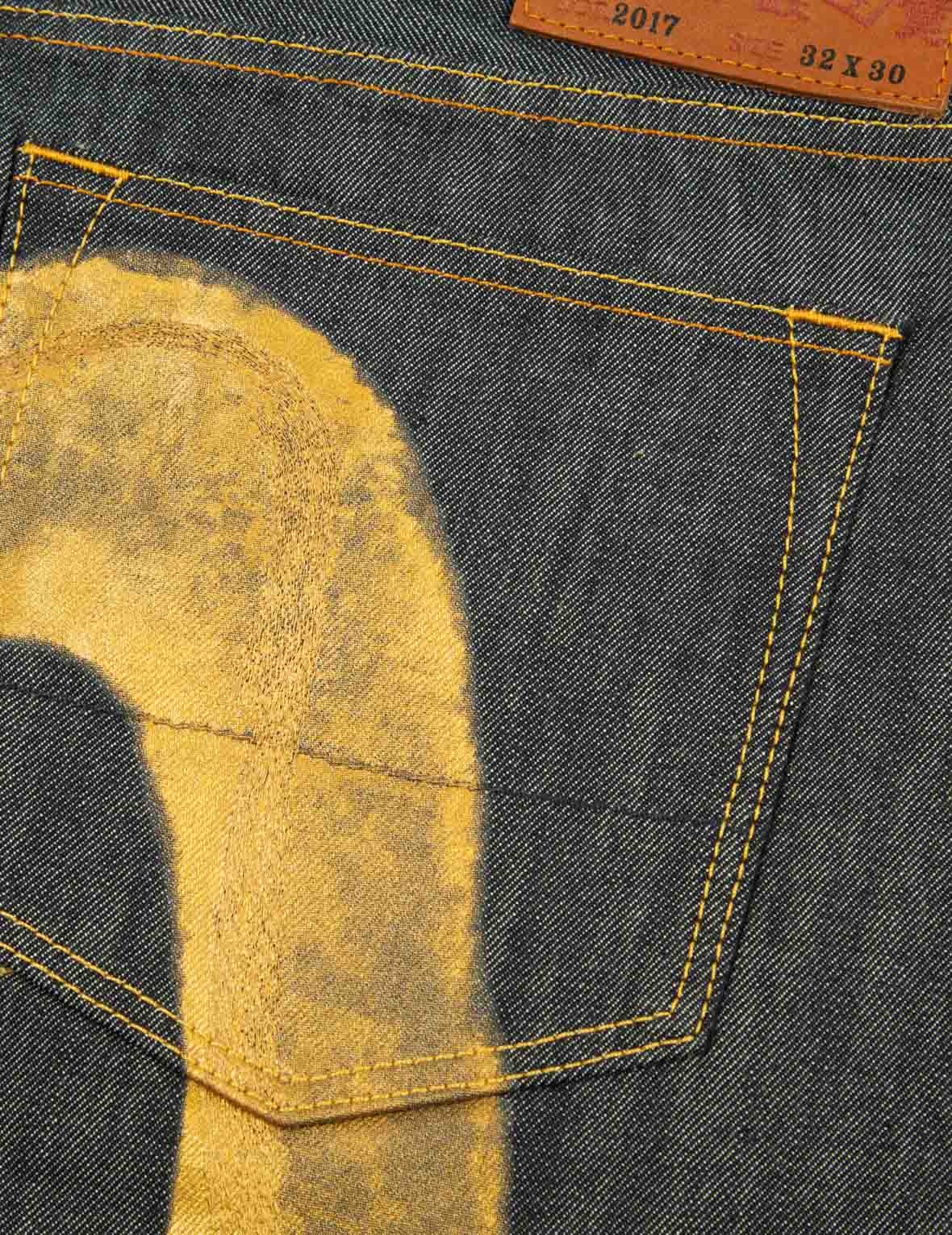 CALLIGRAPHY DAICOCK PRINT AND EMBROIDERY CARROT FIT CROPPED JEANS #2017 - 8