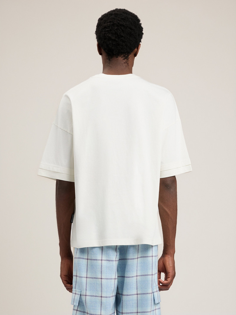 Curved Logo Loose Double T-Shirt 5