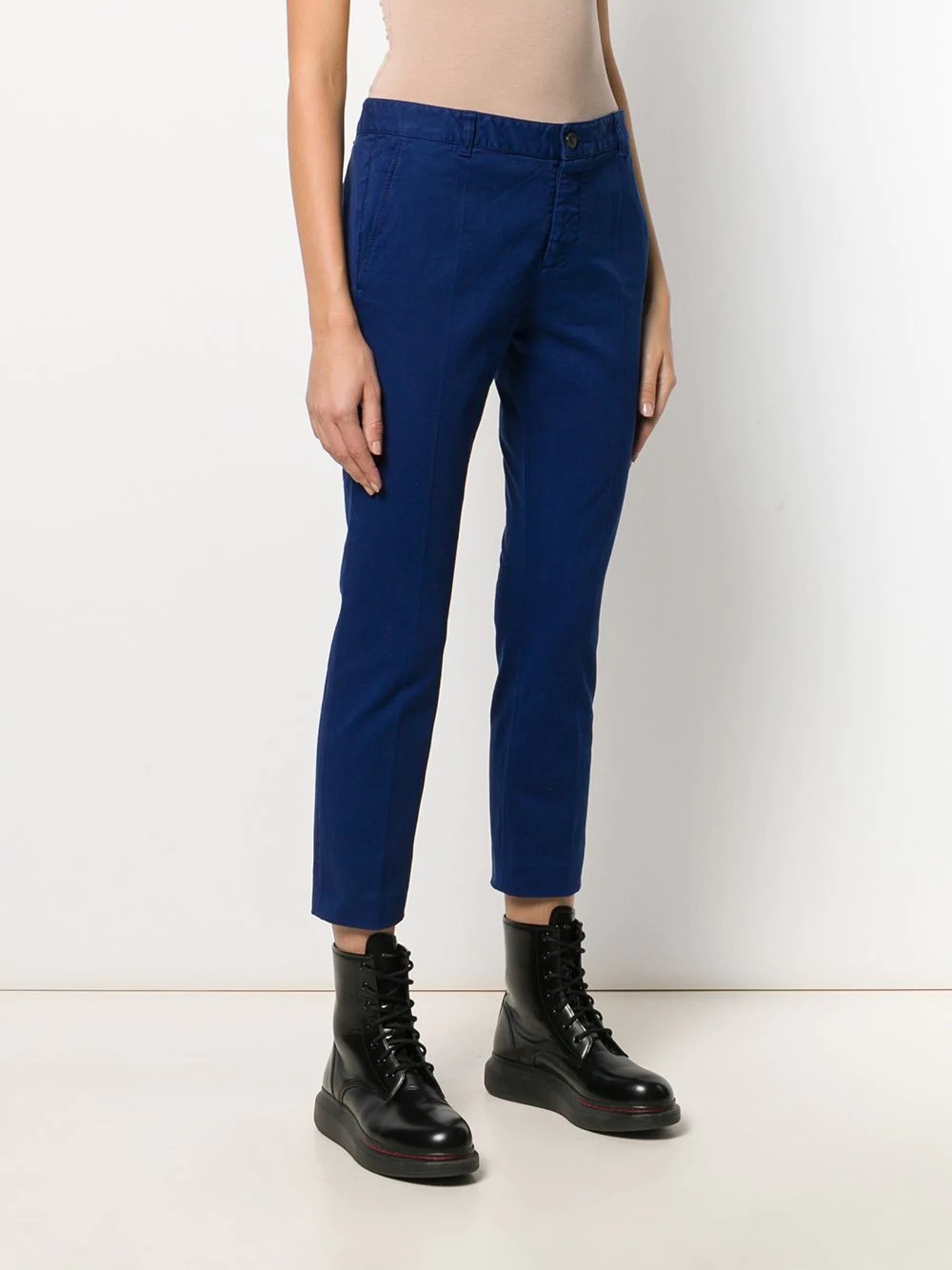 slim fit cropped trousers - 3