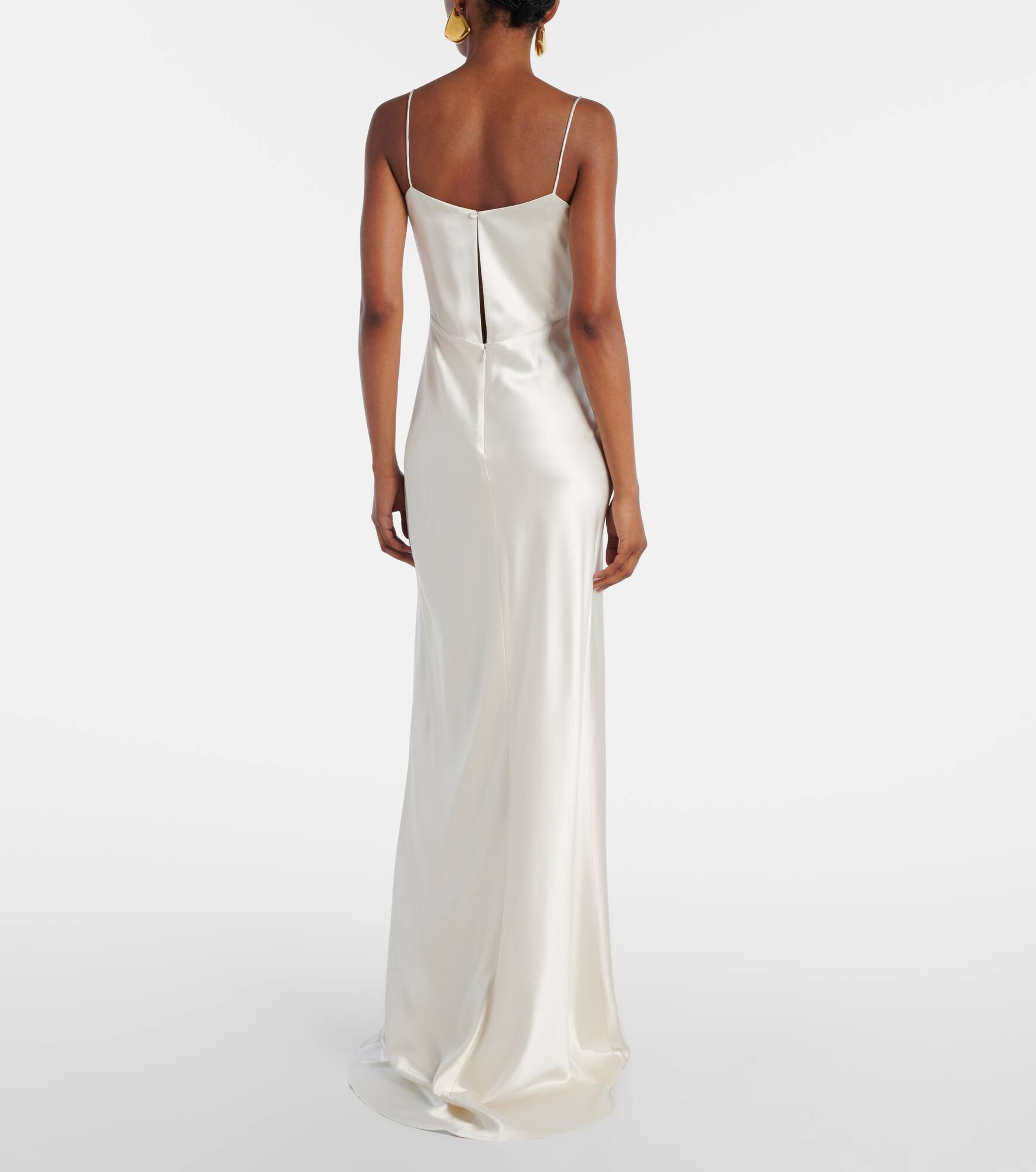 Silk satin gown - 3