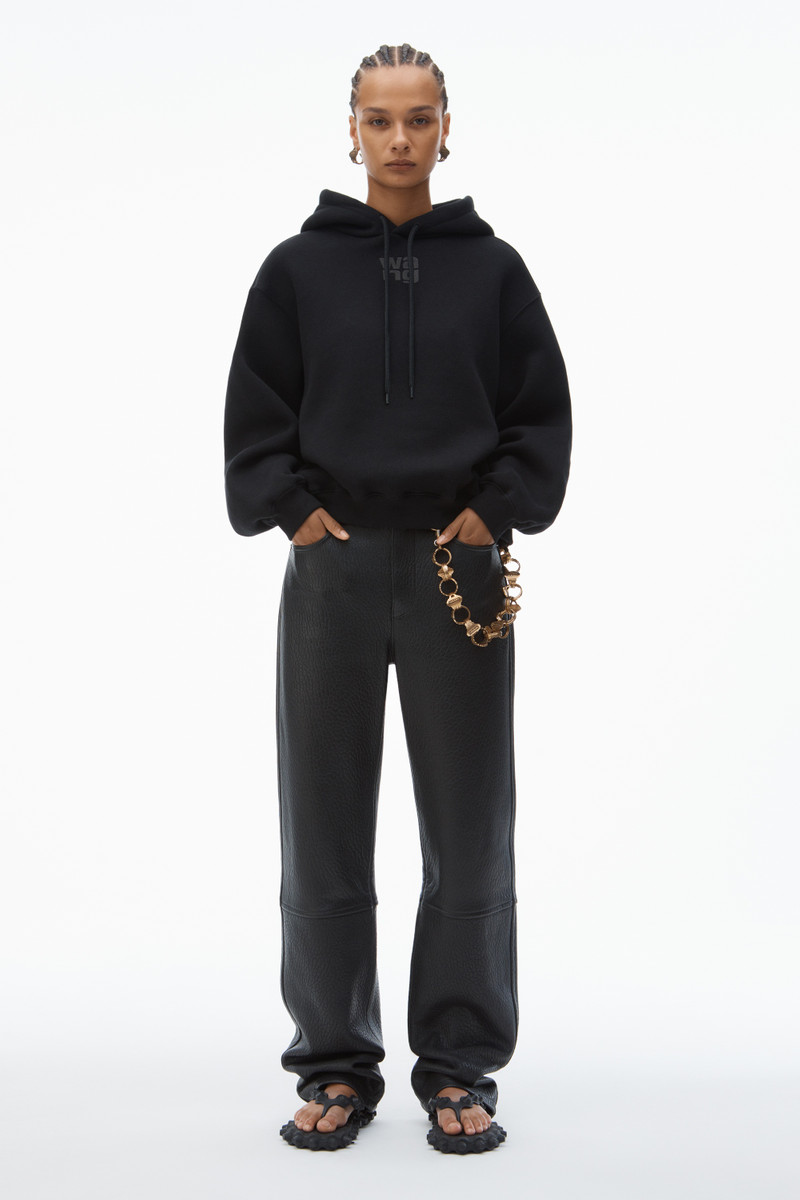 Alexander Wang PUFF LOGO HOODIE IN STRUCTURED TERRY outlook