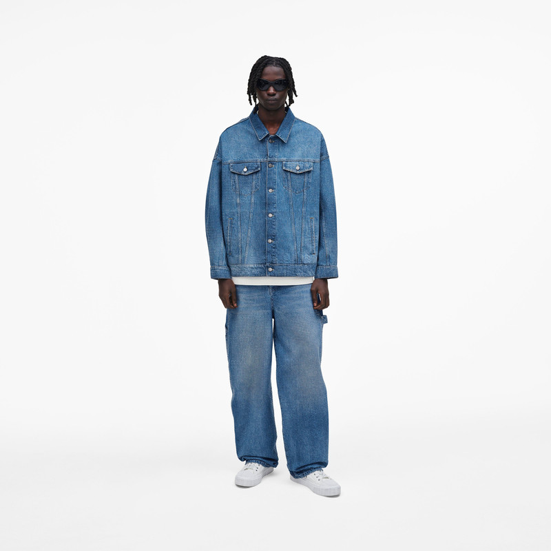 CRYSTAL DENIM OVERSIZED TRUCKER 7