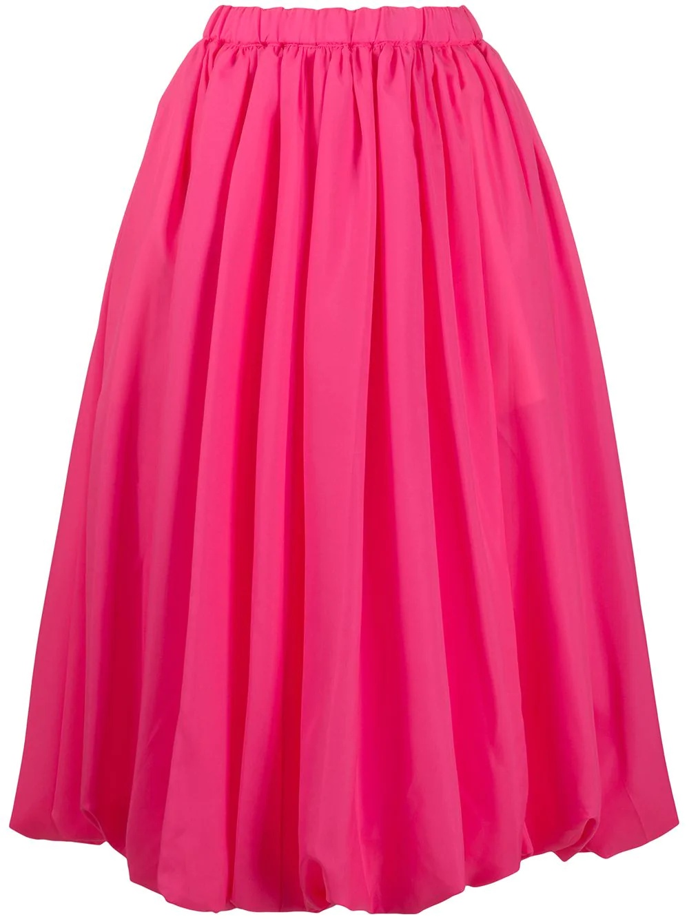 pleated mid-length skirt - 1