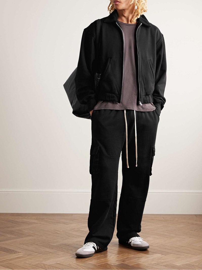 LES TIEN Cotton-Jersey Bomber Jacket outlook