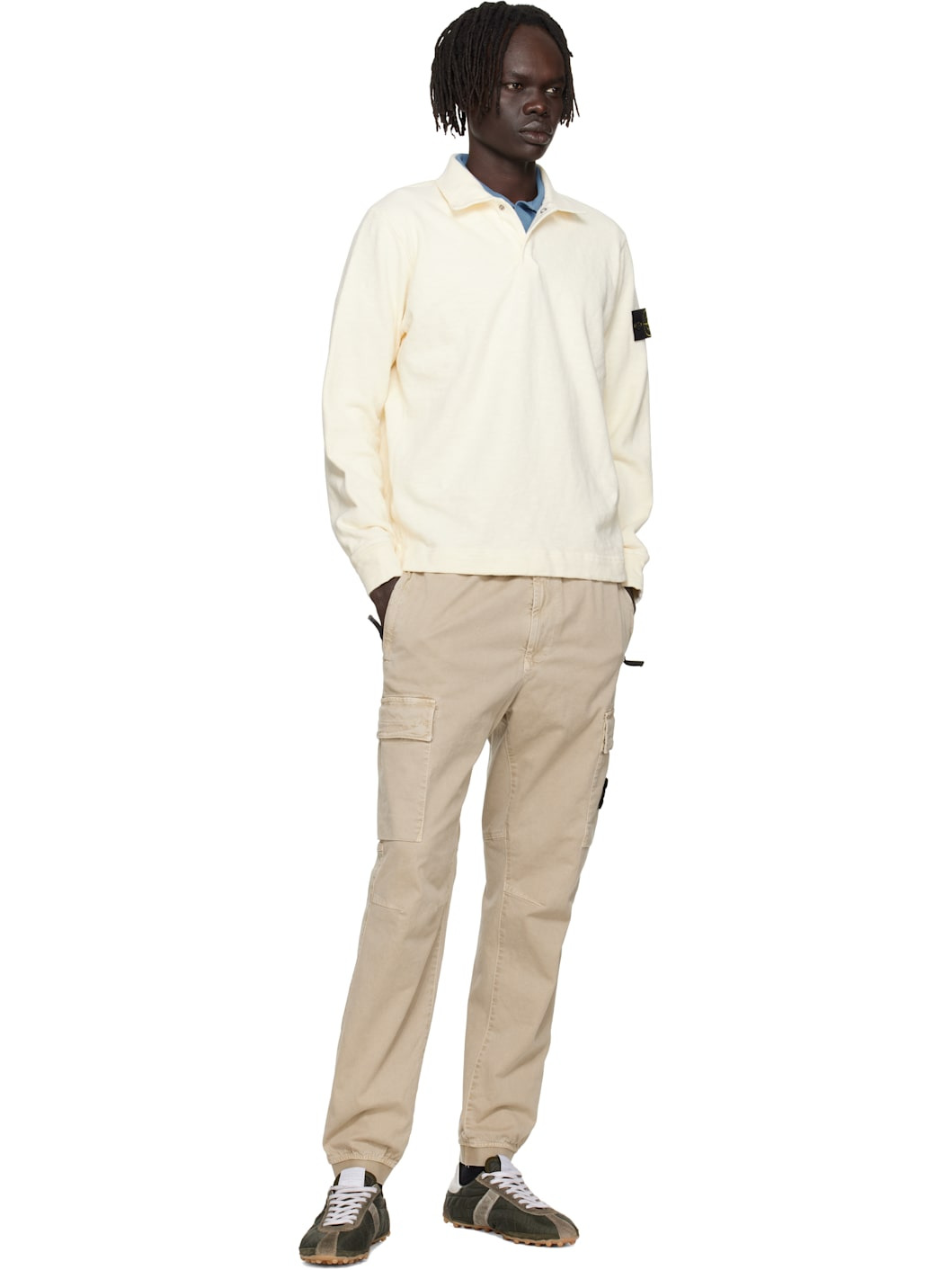 Off-White 6100054 Vanisé Brushed Heavy Cotton Jersey Polo - 5
