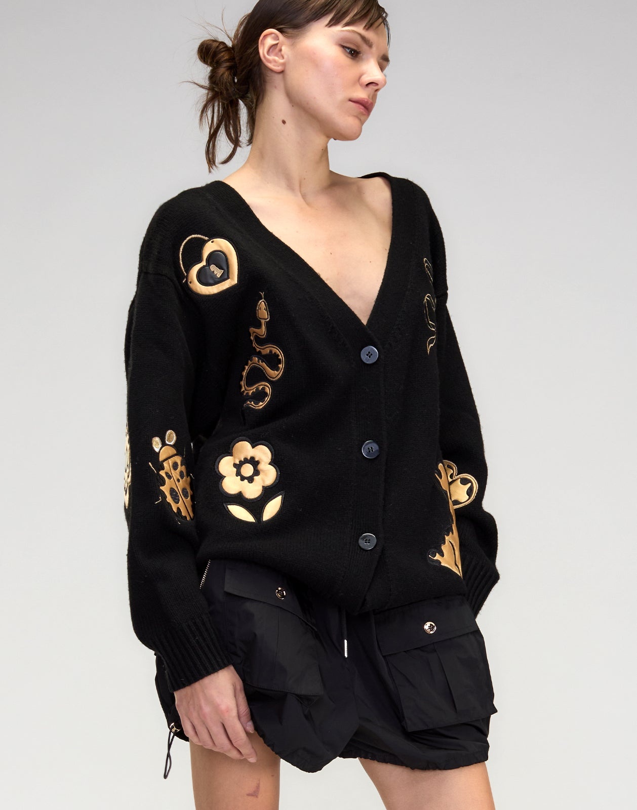 Playful Patchwork Cardigan - 5