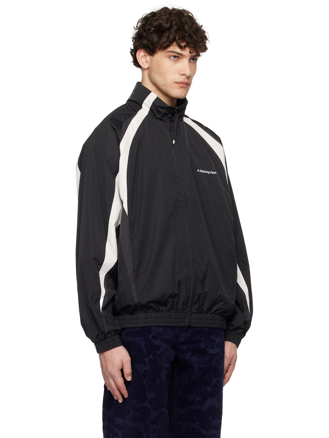Black 'Bathing Ape' Logo Track Jacket - 2
