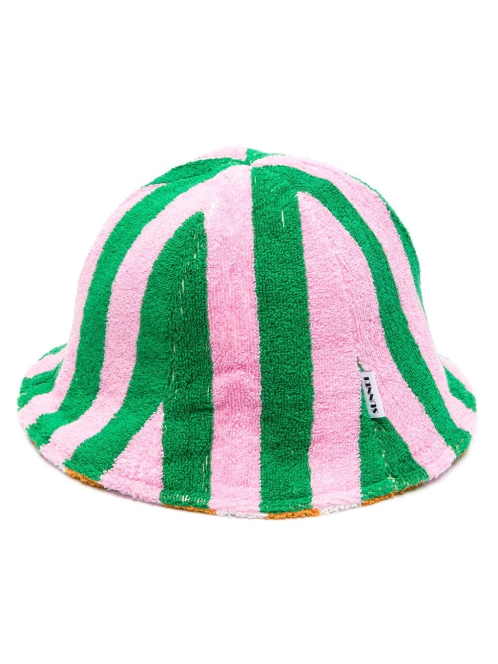 striped reversible terry-cloth sun hat - 3