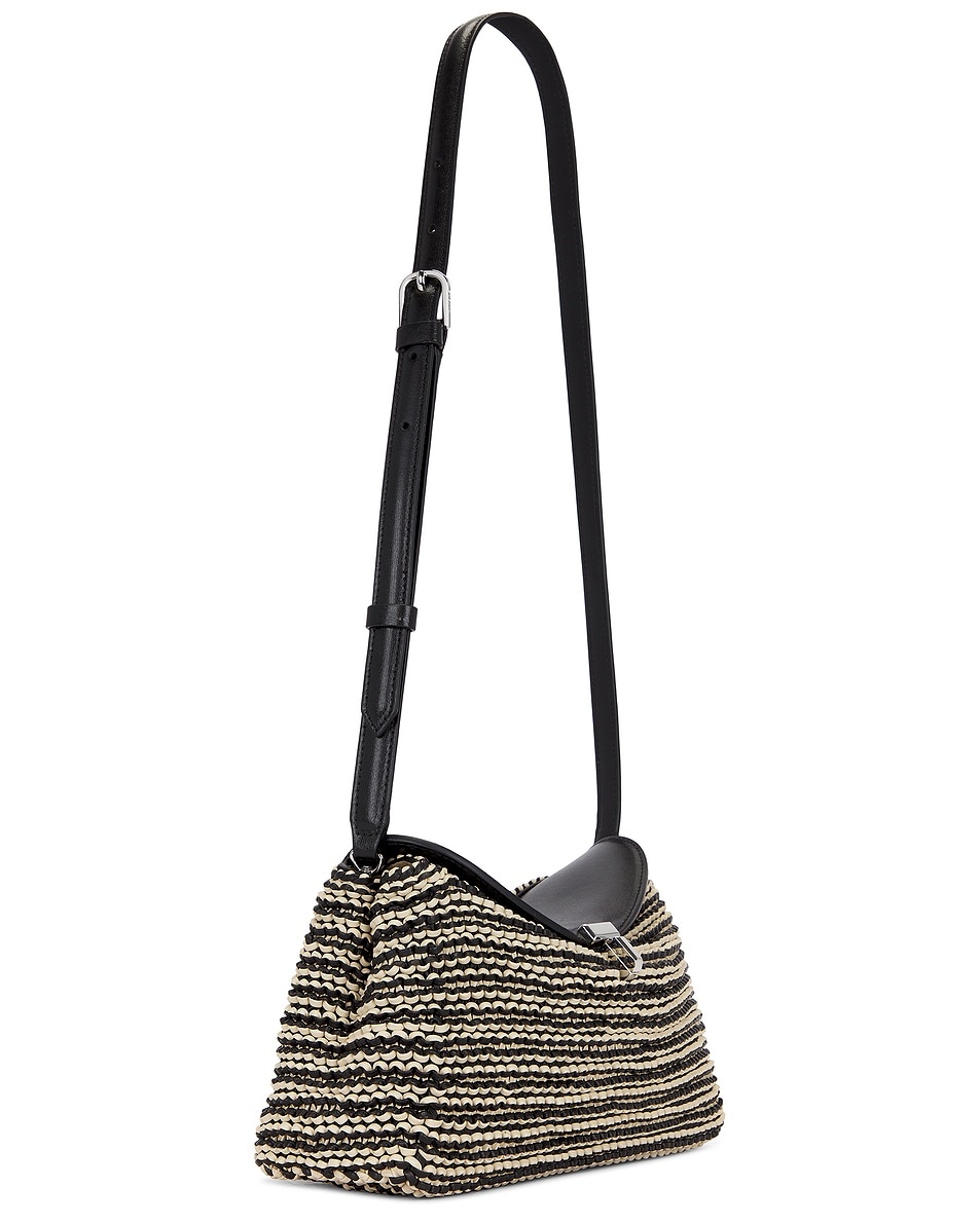 T-Lock Woven Leather Clutch - 3