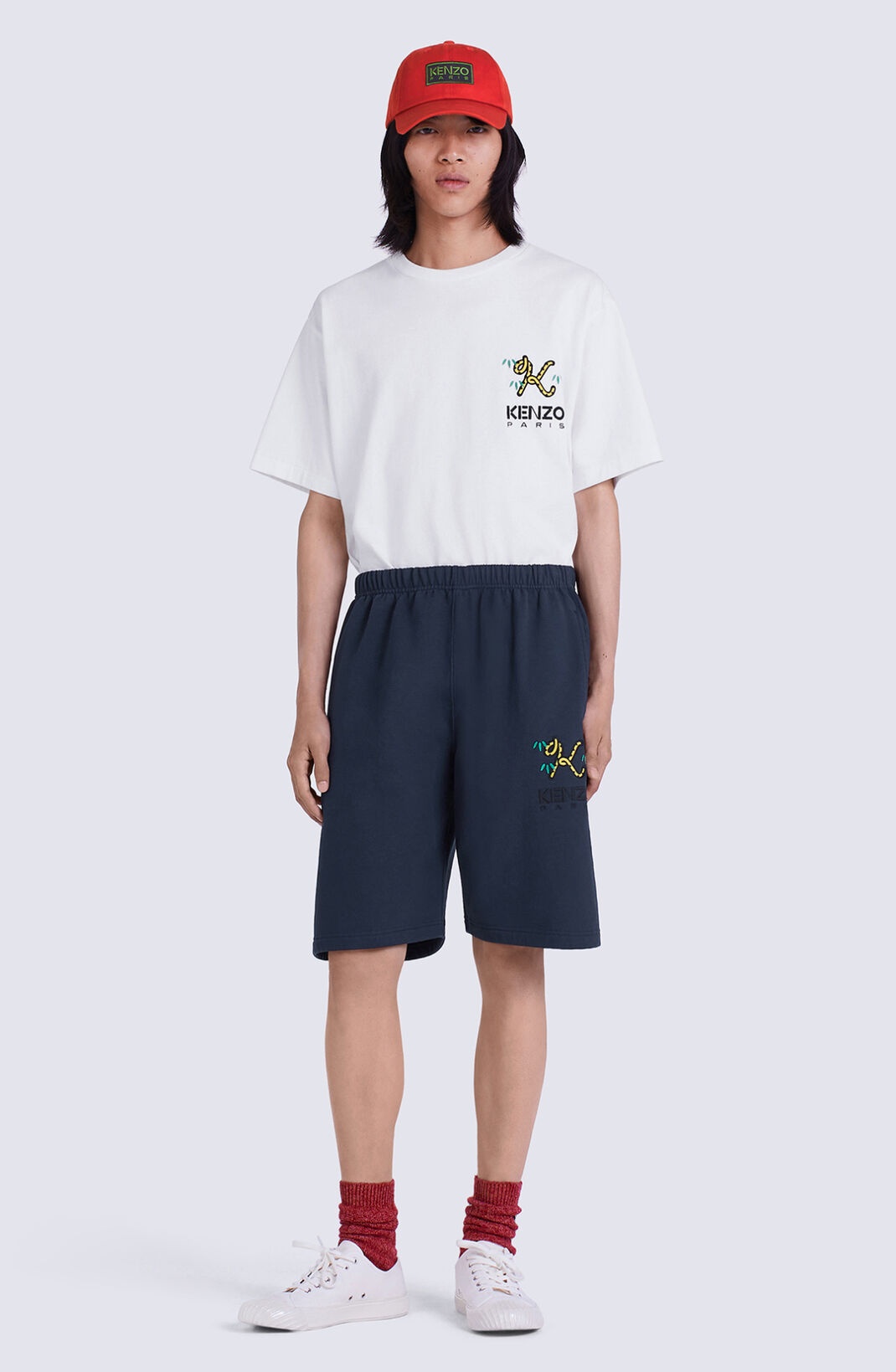 'Tiger Tail K' crest shorts - 3