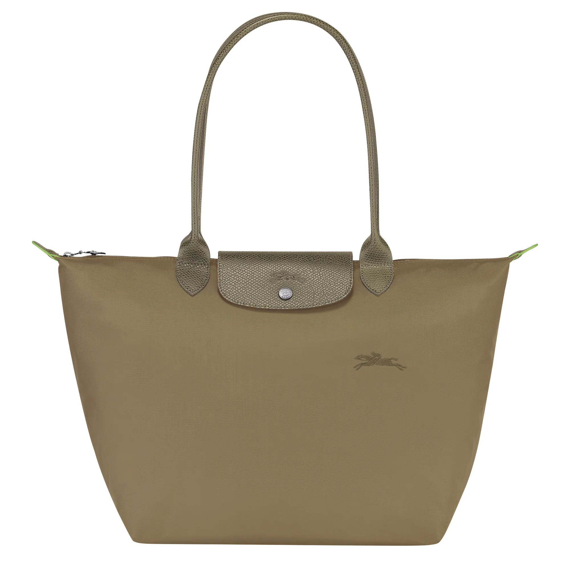 Le Pliage Green L Tote bag Artichoke - Recycled canvas - 1