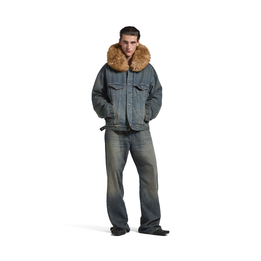 Men's Boxy Jacket in Blue - 2