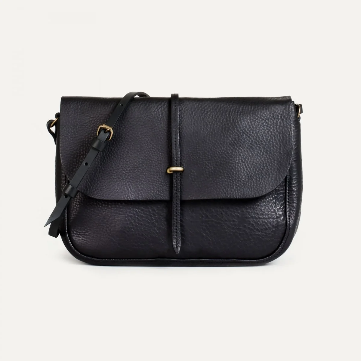 PASTEL POSTMAN BAG / HANDBAG - BLACK - 1