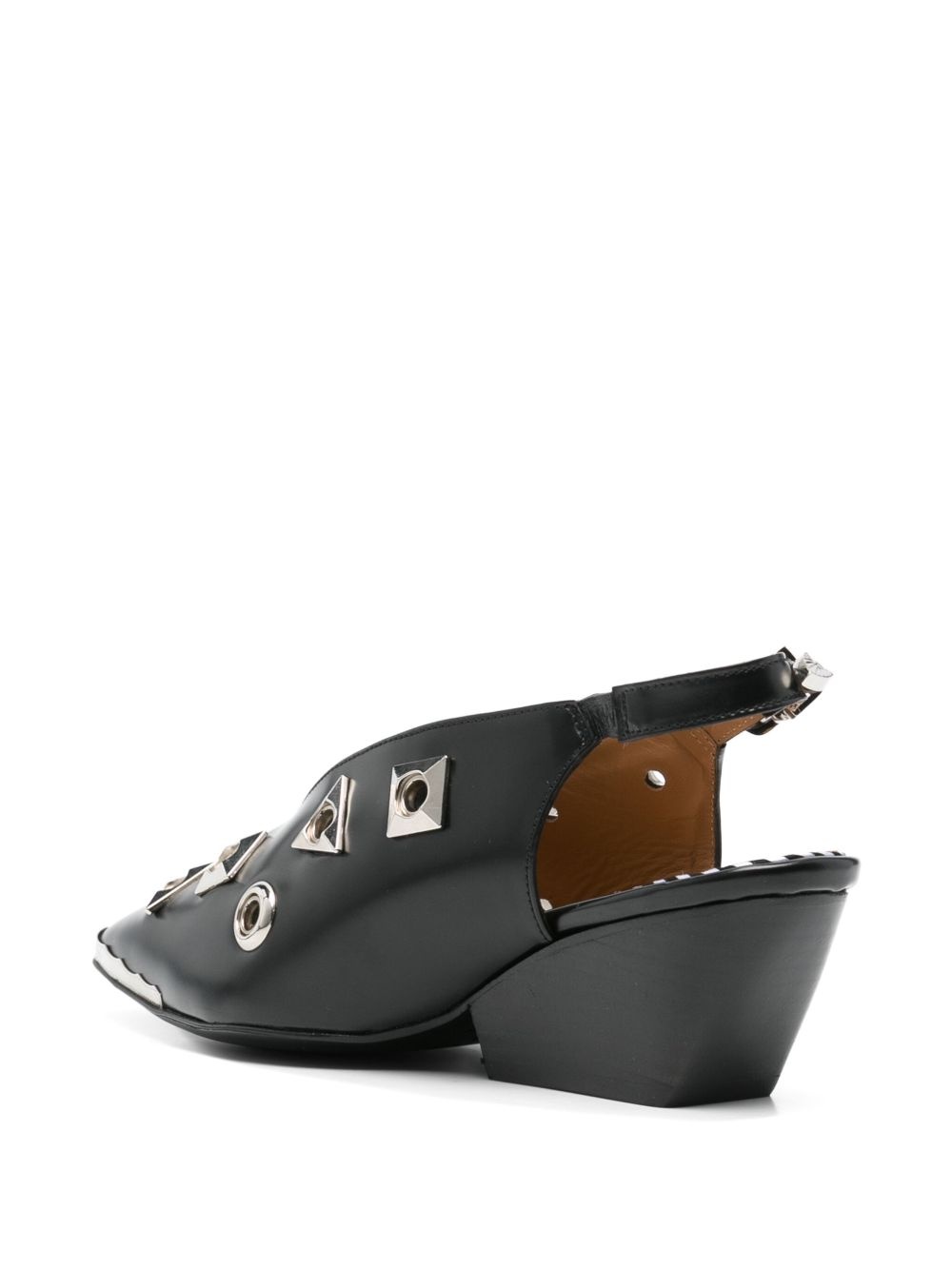 55mm stud-embellished slingback pumps - 3