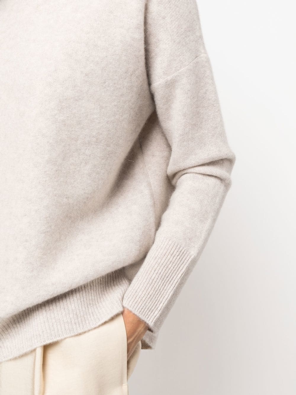 funnel-neck cashmere jumper - 5