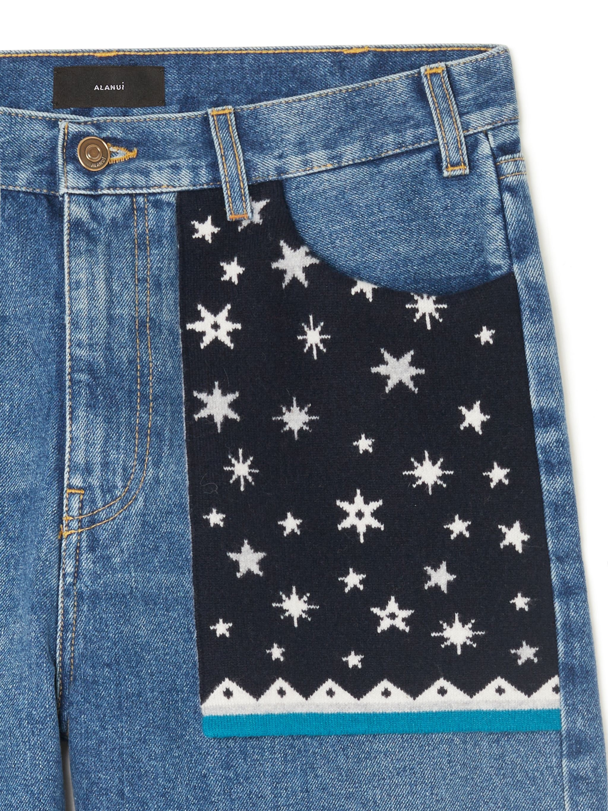 Astrology Wheel Denim Pants - 8