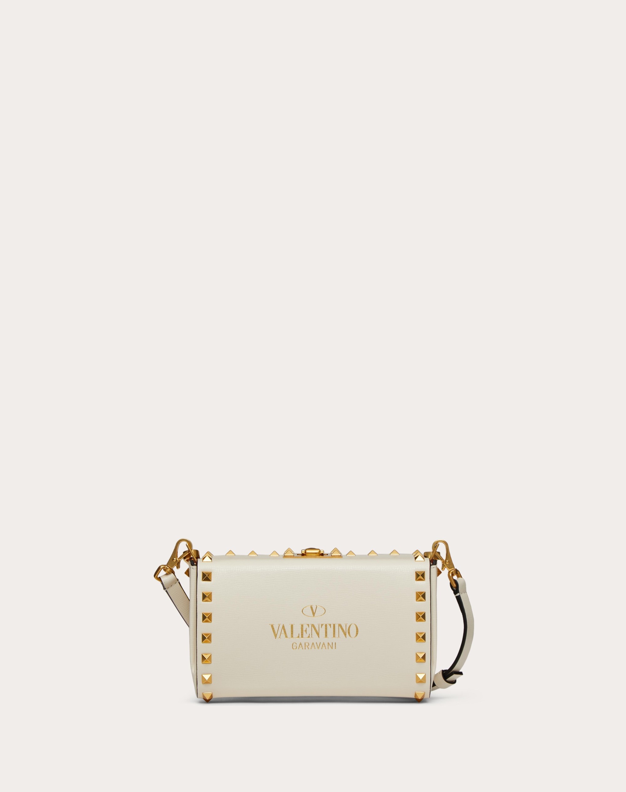 ROCKSTUD GRAINY CALFSKIN CLUTCH - 3