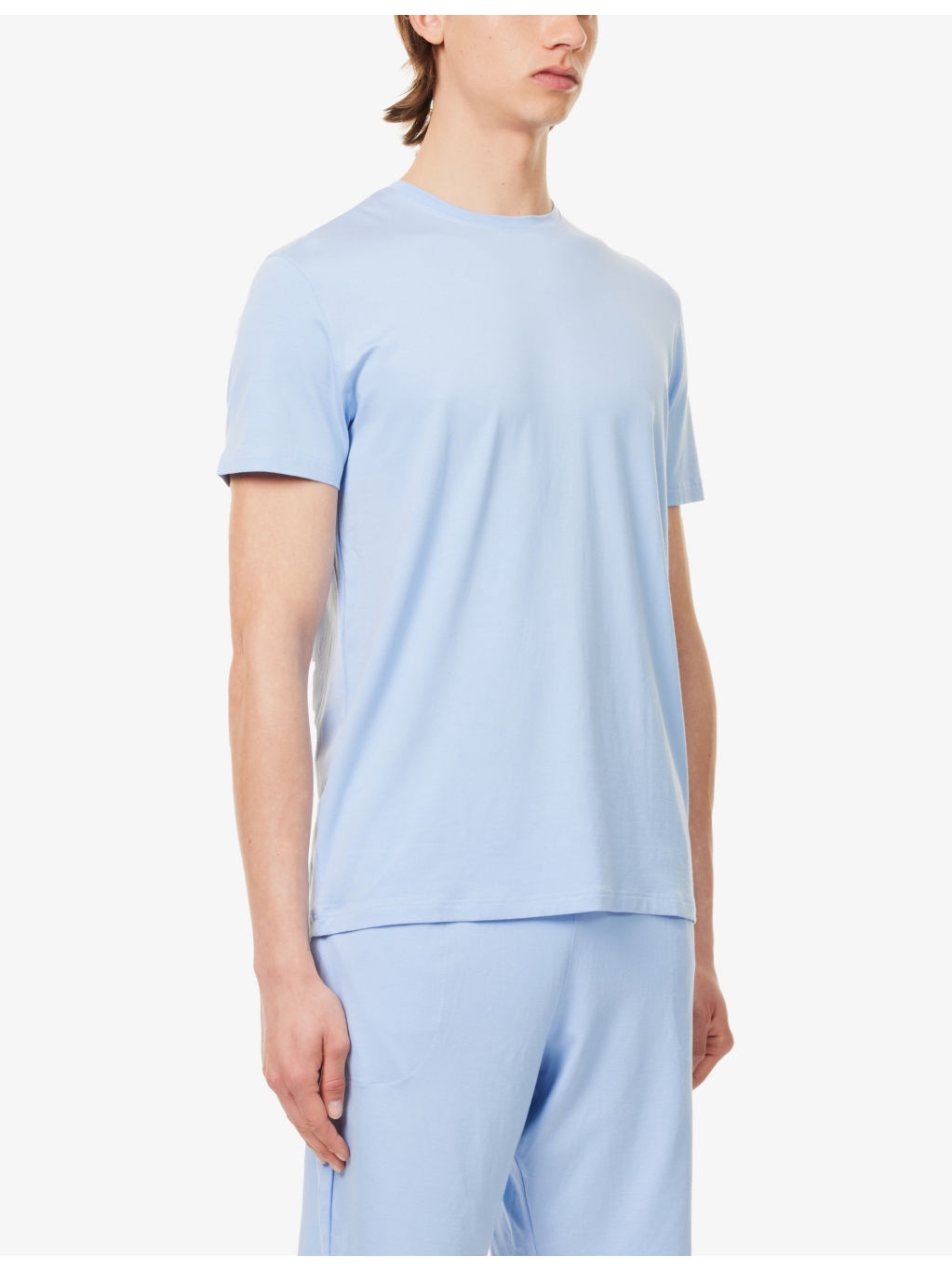 Basel short-sleeved stretch-woven pyjama top - 3