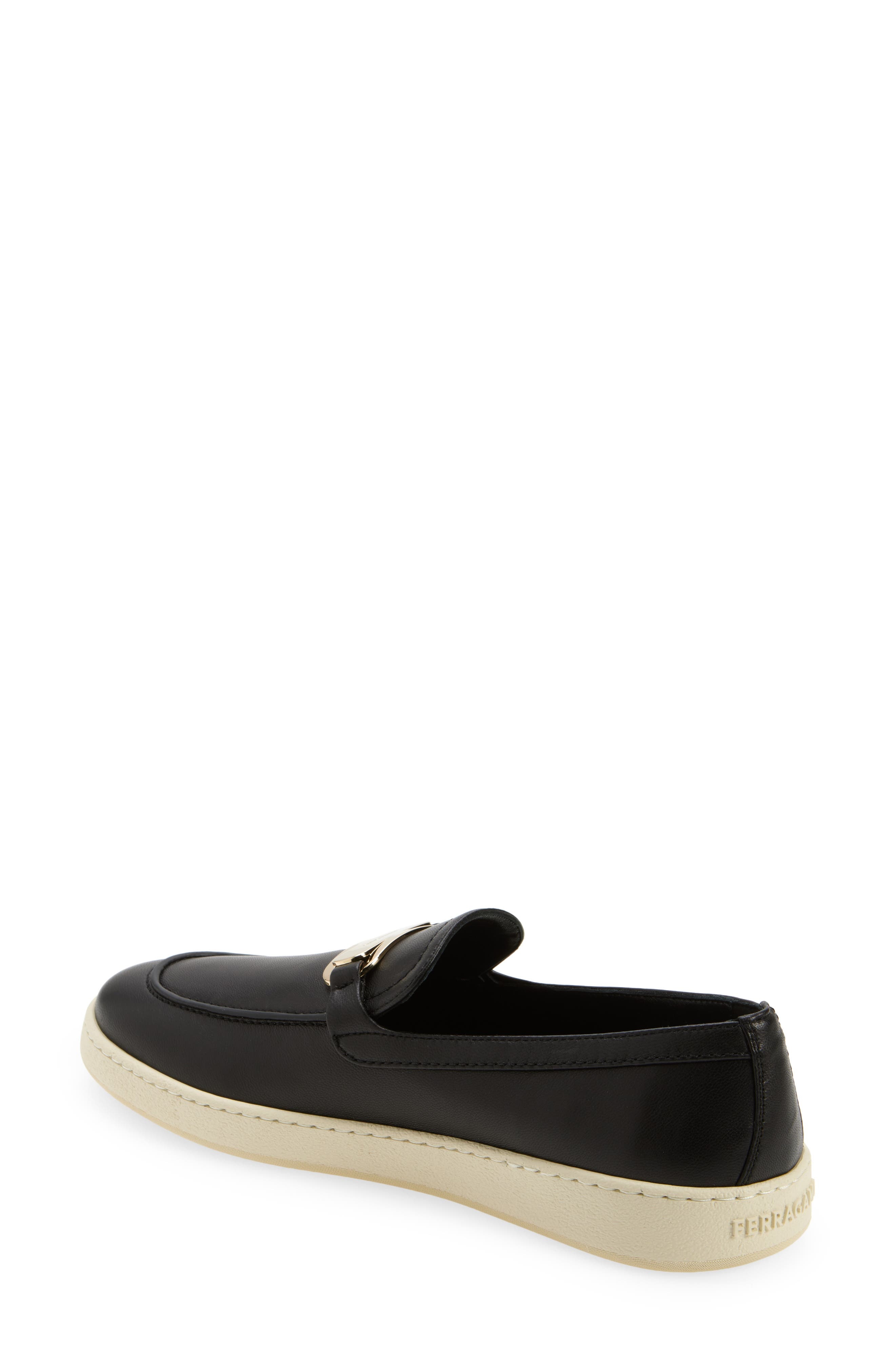 FERRAGAMO Crio Logo Loafer in Black at Nordstrom - 2