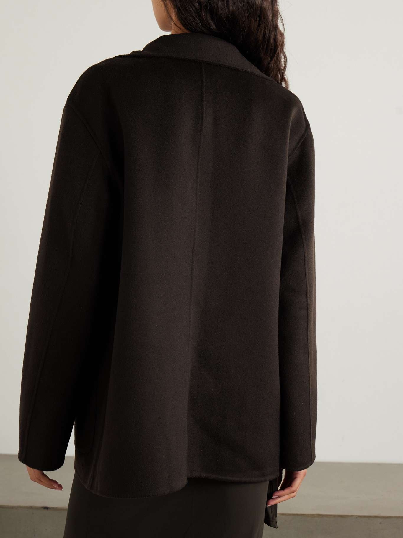 Wool-felt jacket Brown - 3