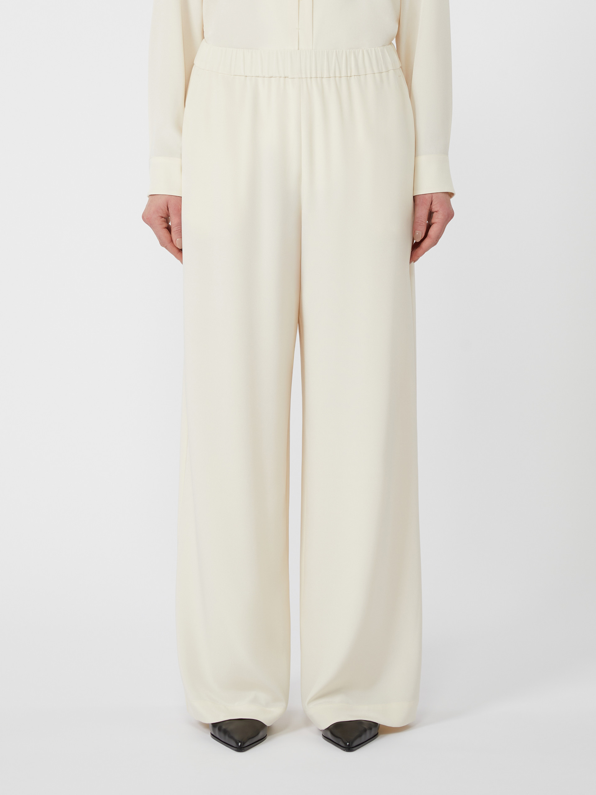 BONN Comfortable trousers in stretch crêpe de Chine - 3