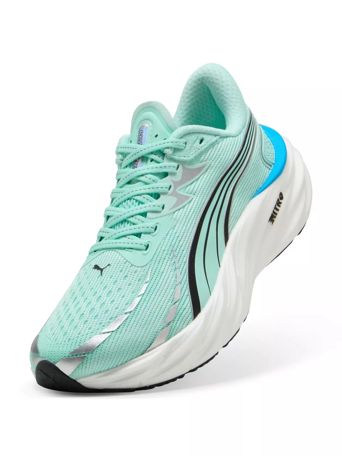PUMA Velocity NITRO 4 "Mint Melt/Speed Blue" Women's Running Shoe - 5