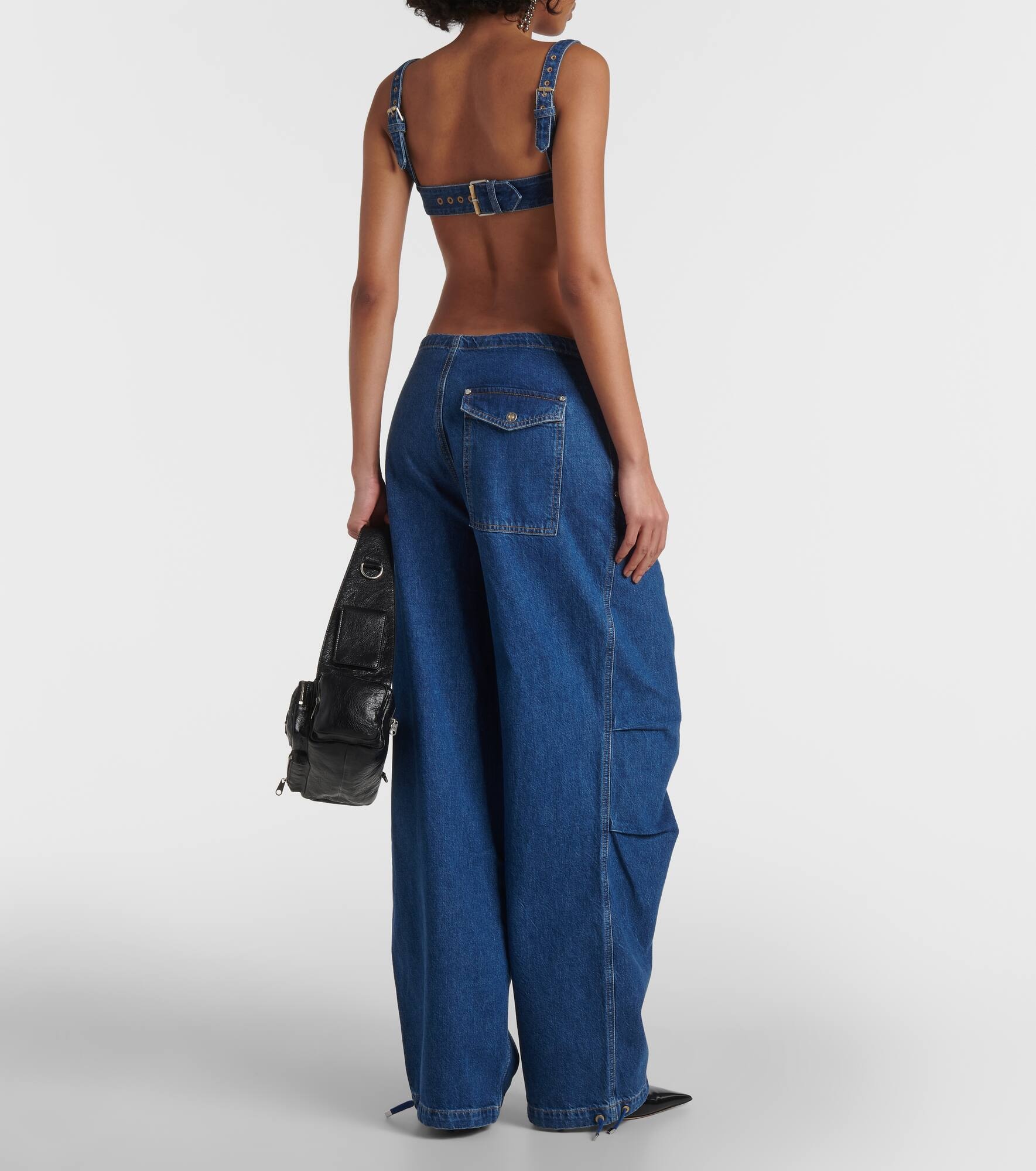 Parachute mid-rise wide-leg jeans - 3