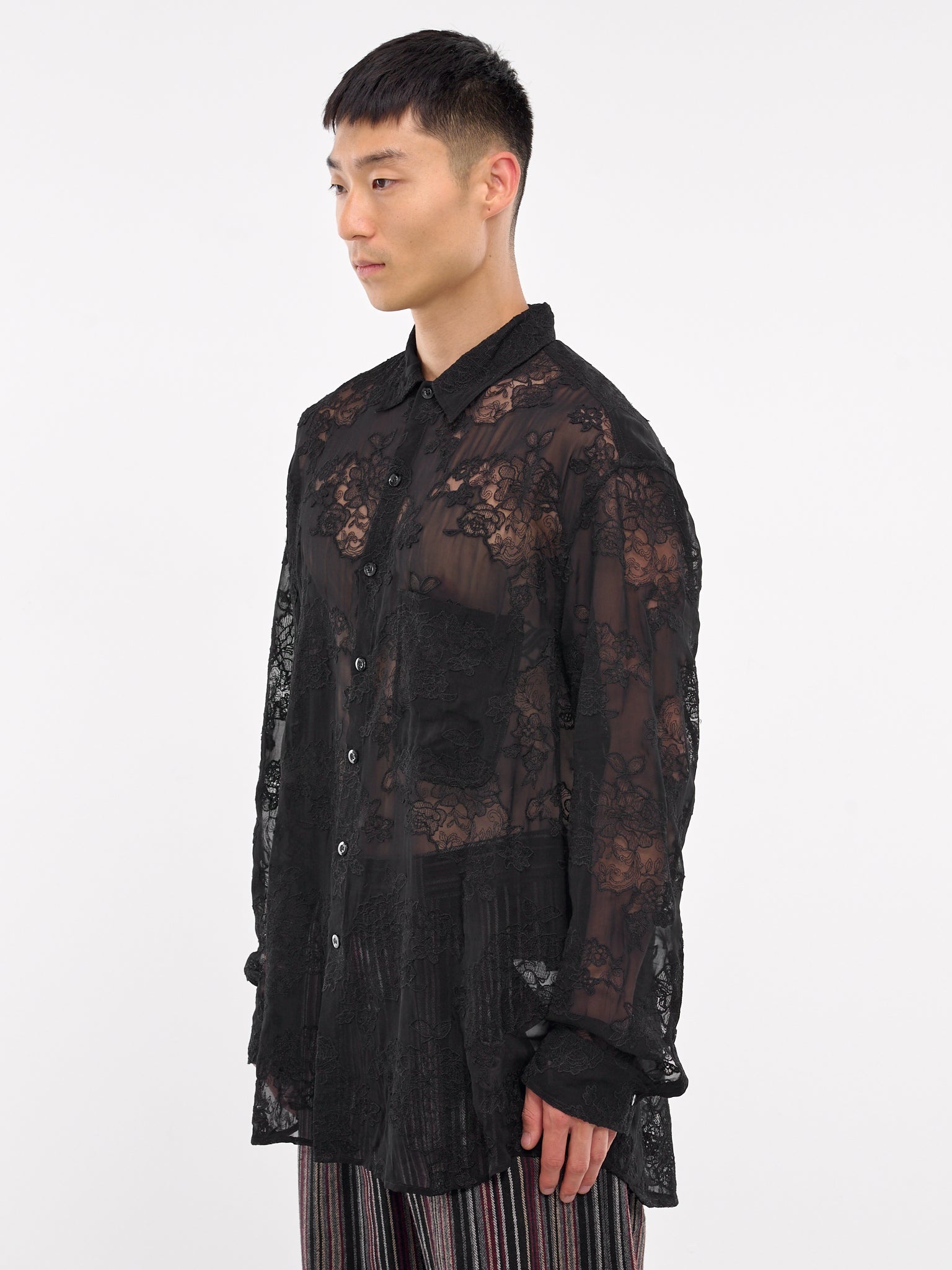 Oversized Sheer Shirt - 2