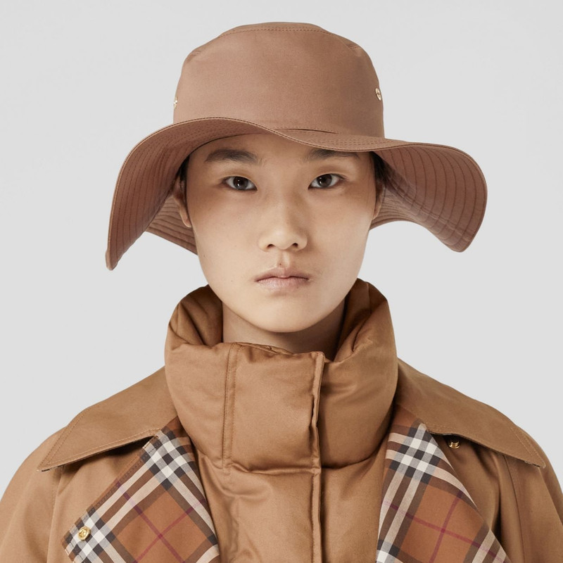Burberry Detachable Strap Cotton Gabardine Hat outlook