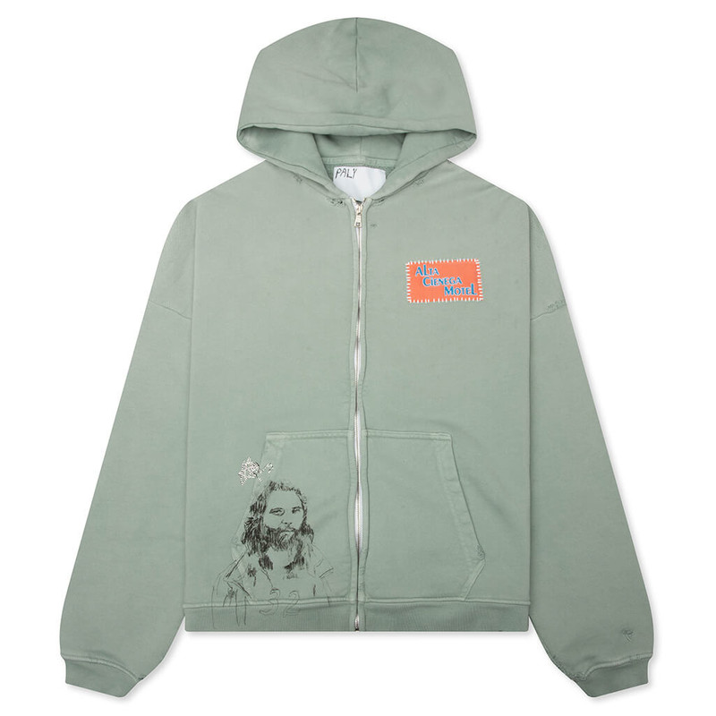 ALTA CIENEGA ZIP HOODIE - GREEN 1